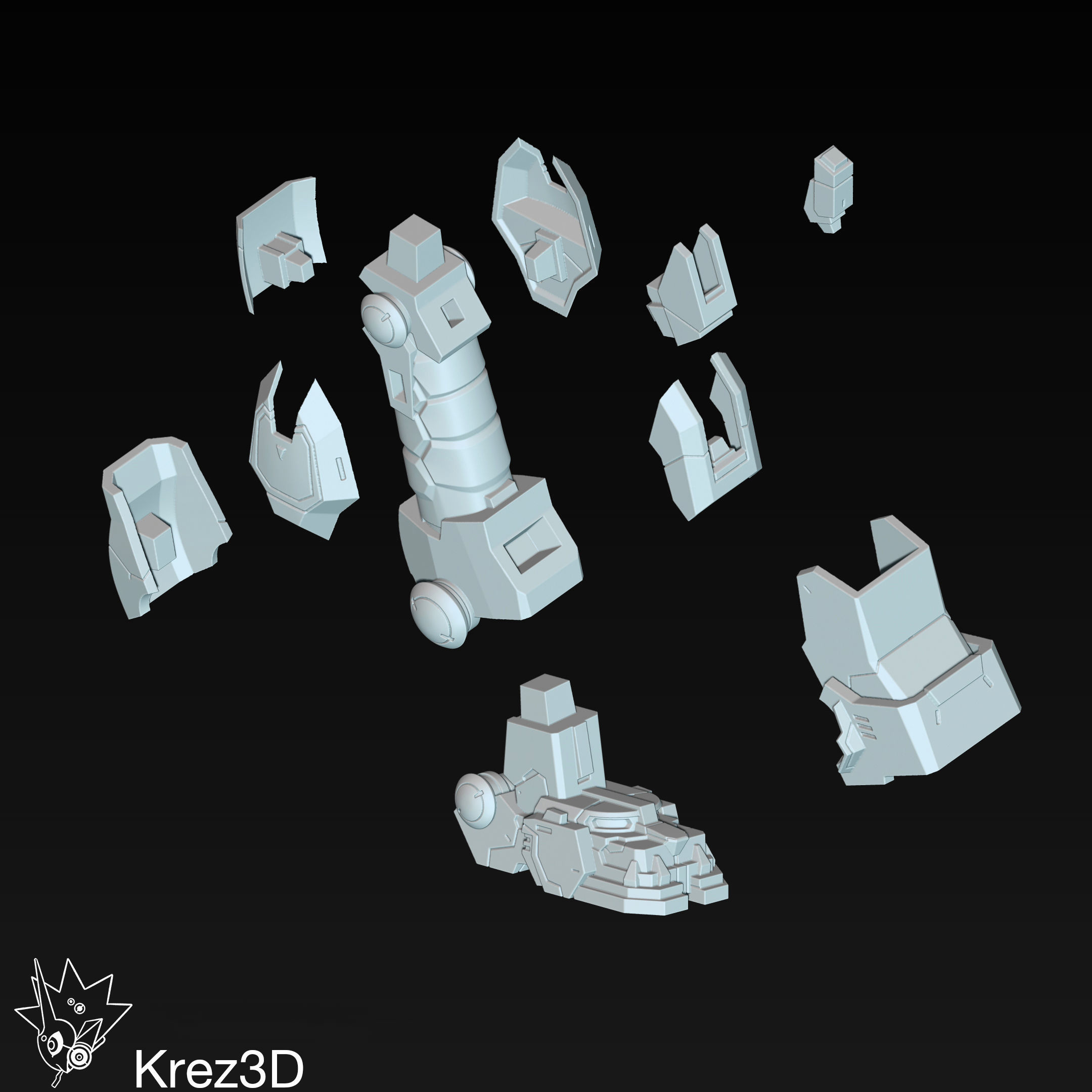 Voltron 3D print model_14