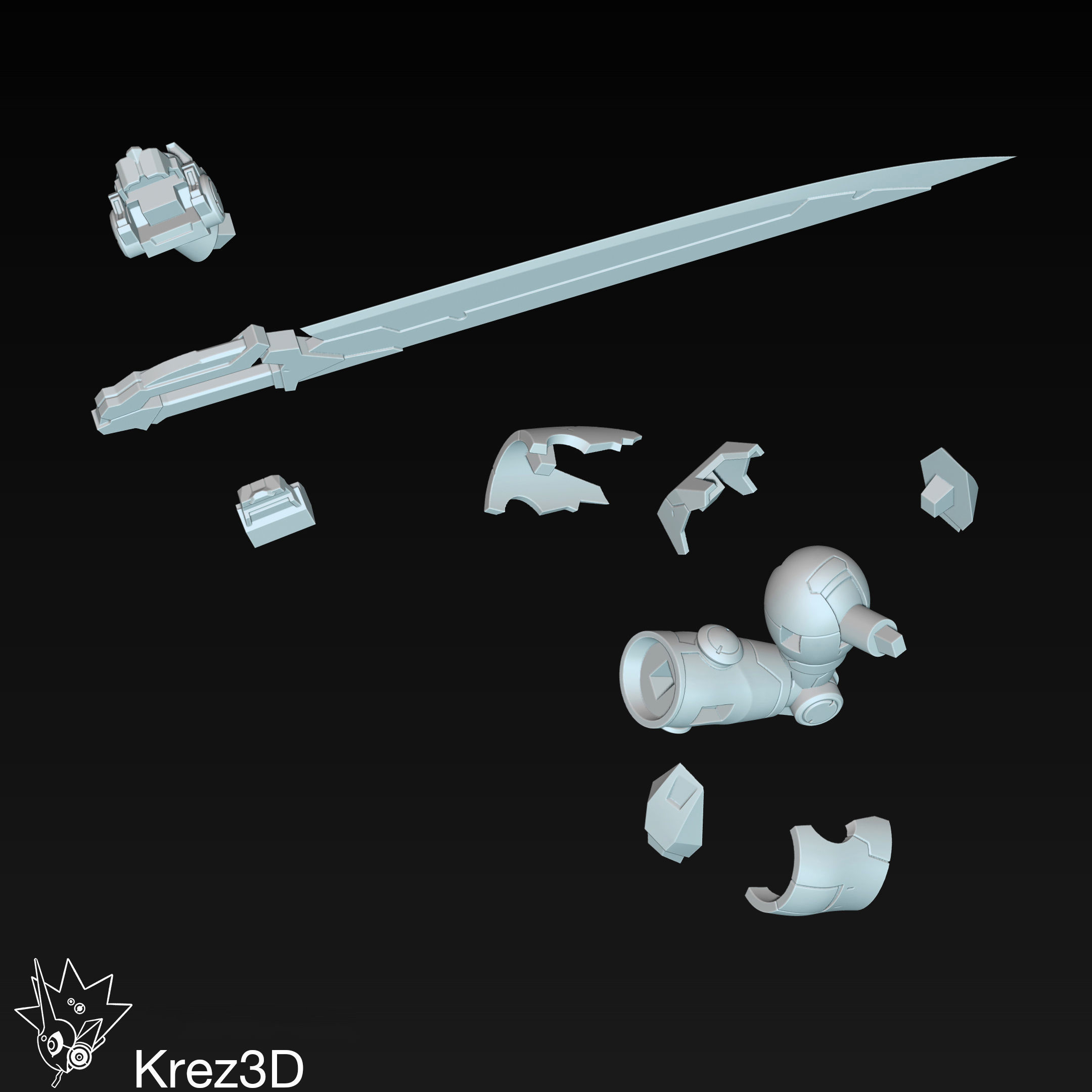 Voltron 3D print model_13