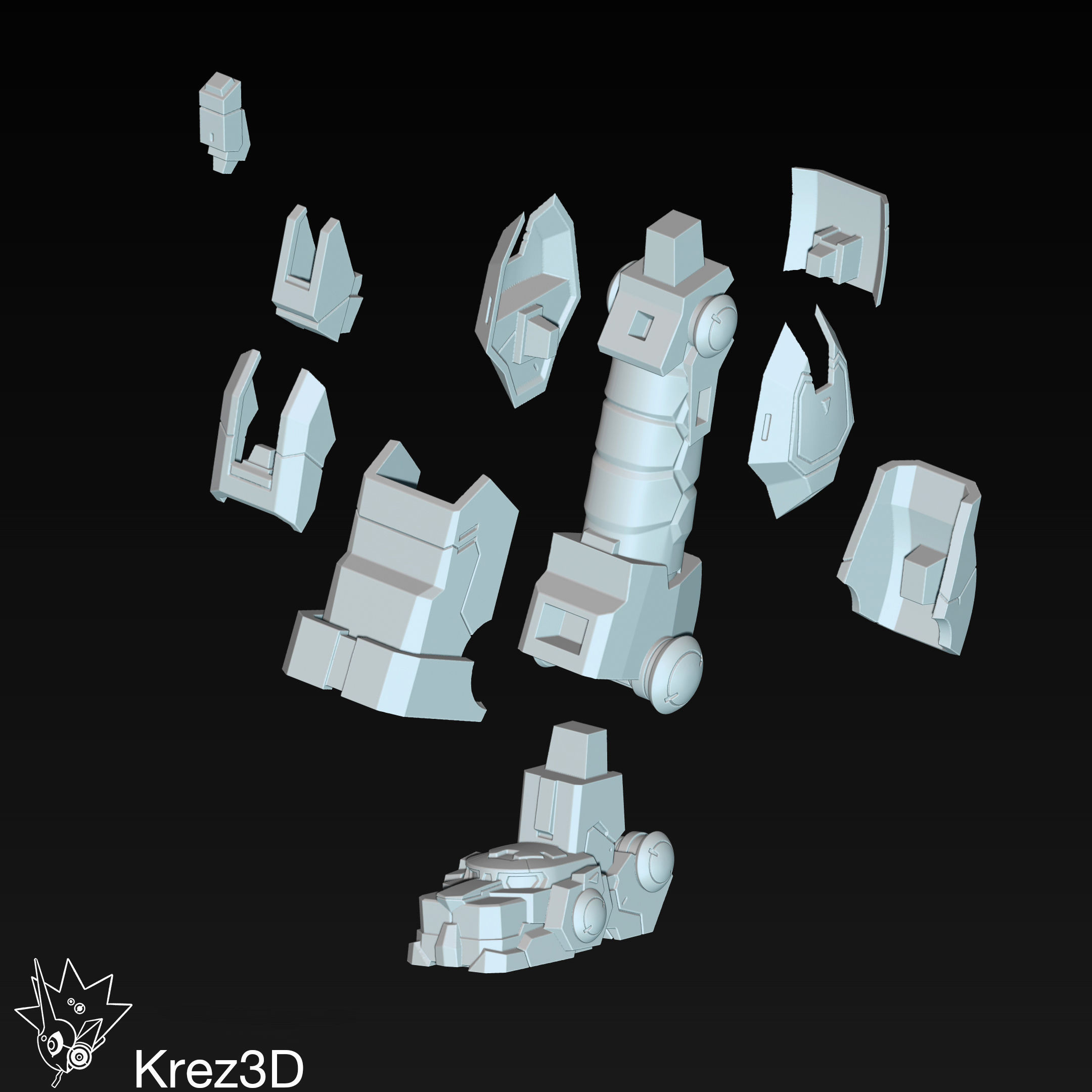 Voltron 3D print model_15
