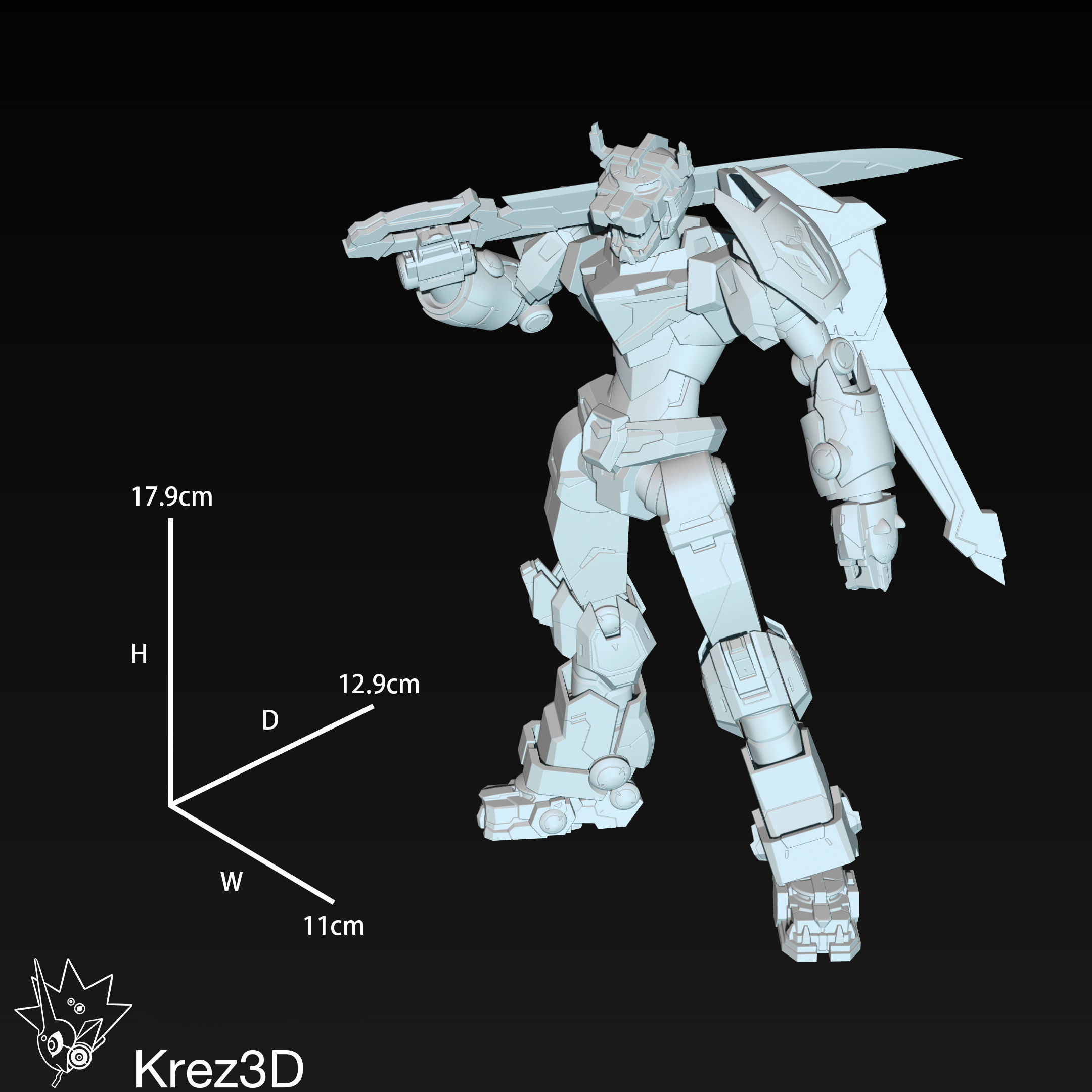 Voltron 3D print model_10