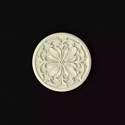 rosette ornately carved ornament