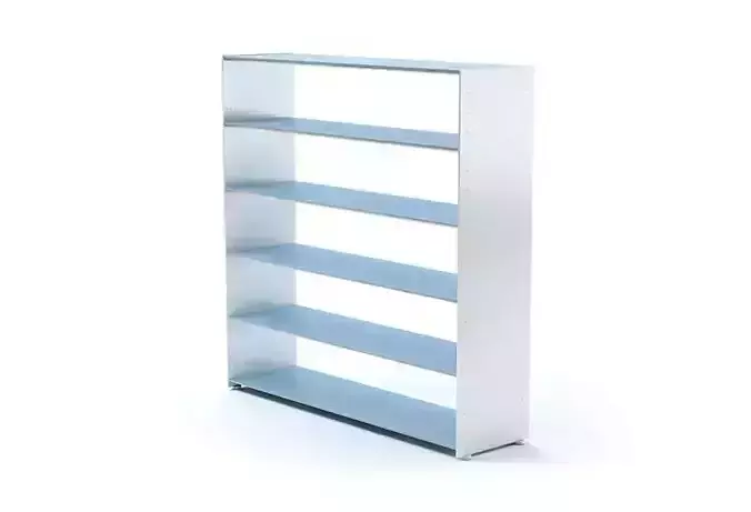 White Blue Eileen Shelf Unit