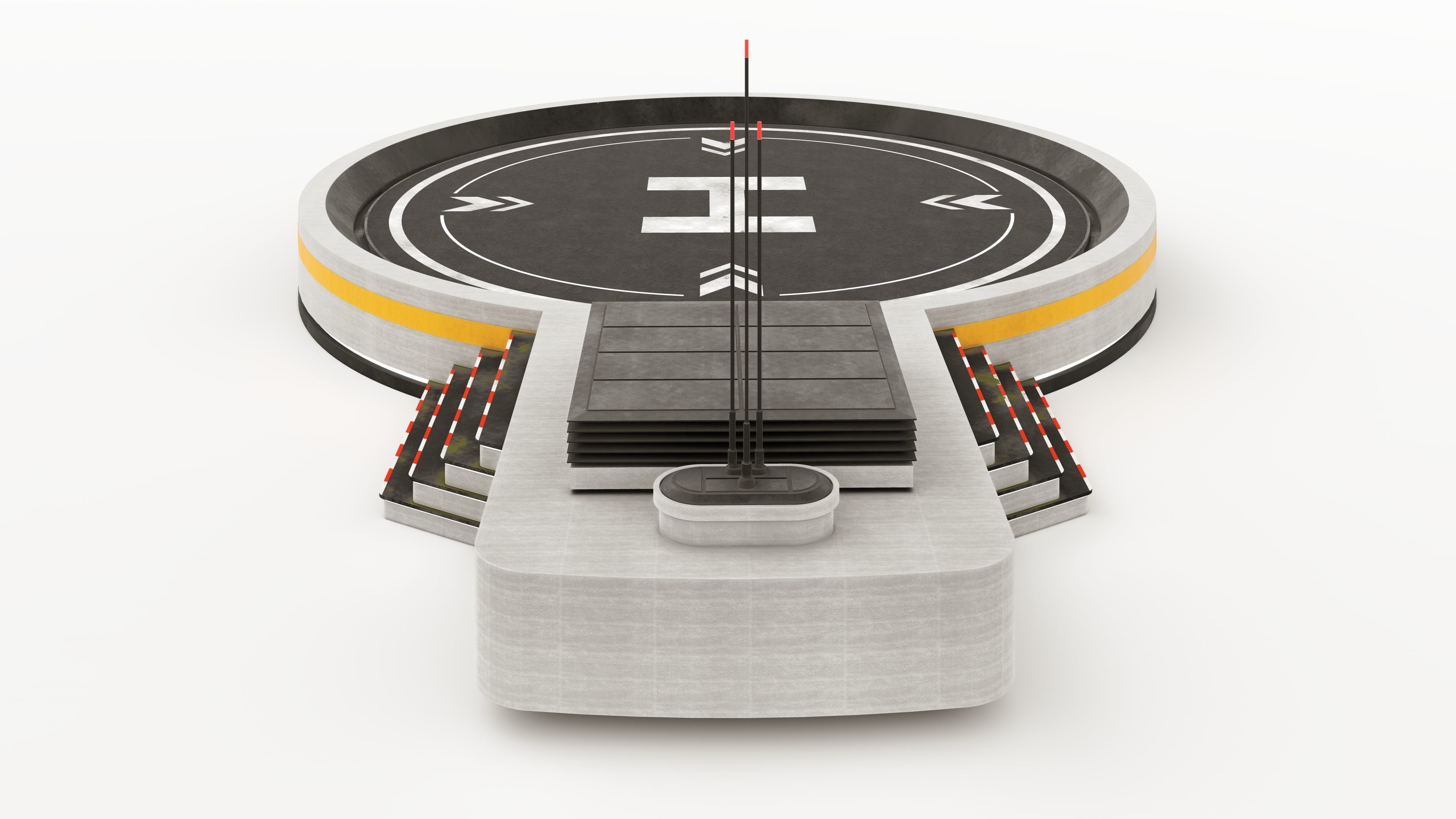 SciFi Landing Pad 02 3D model CGTrader