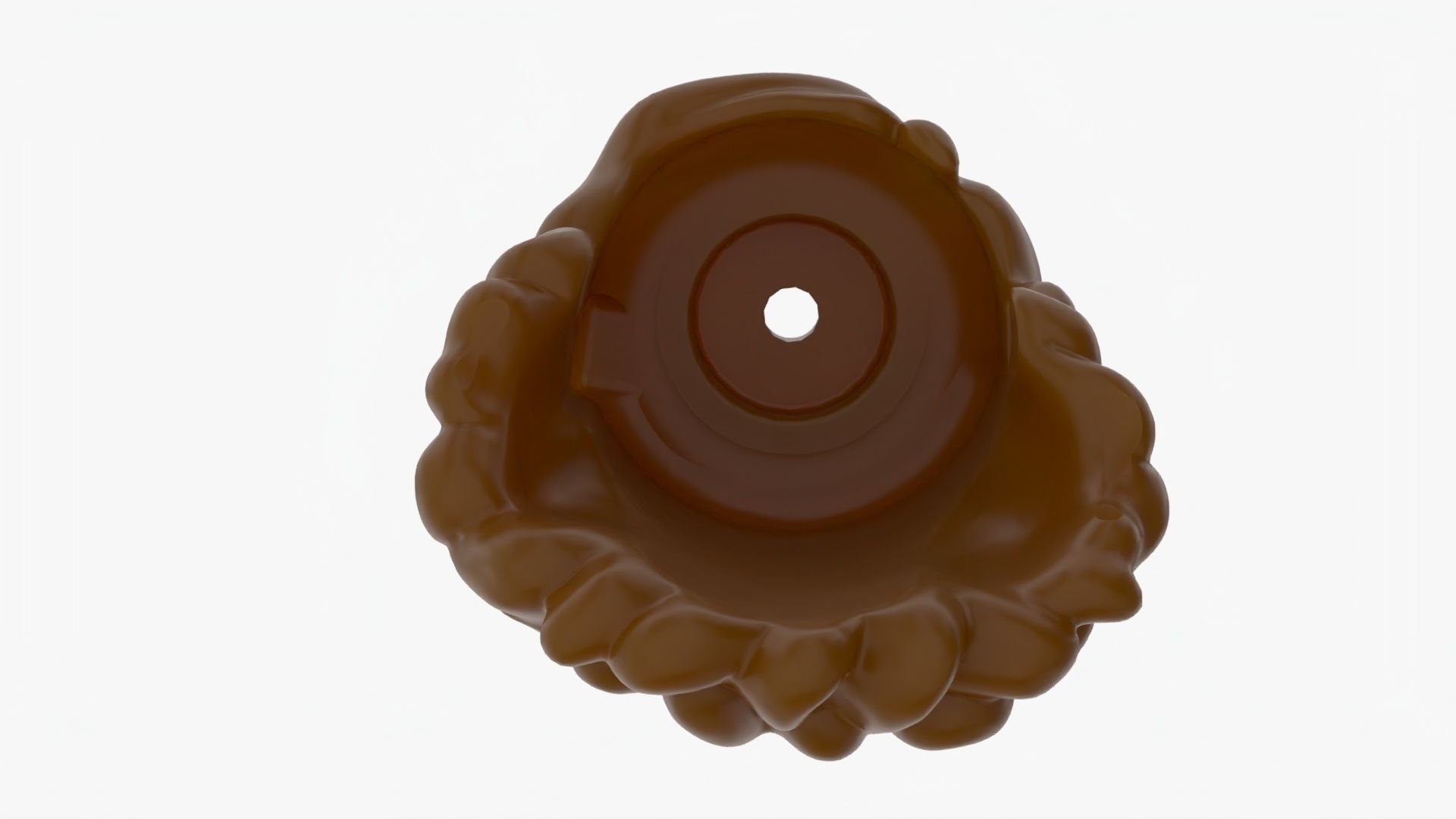 Lego 3D Scan long curl hair model A1 3D model_7