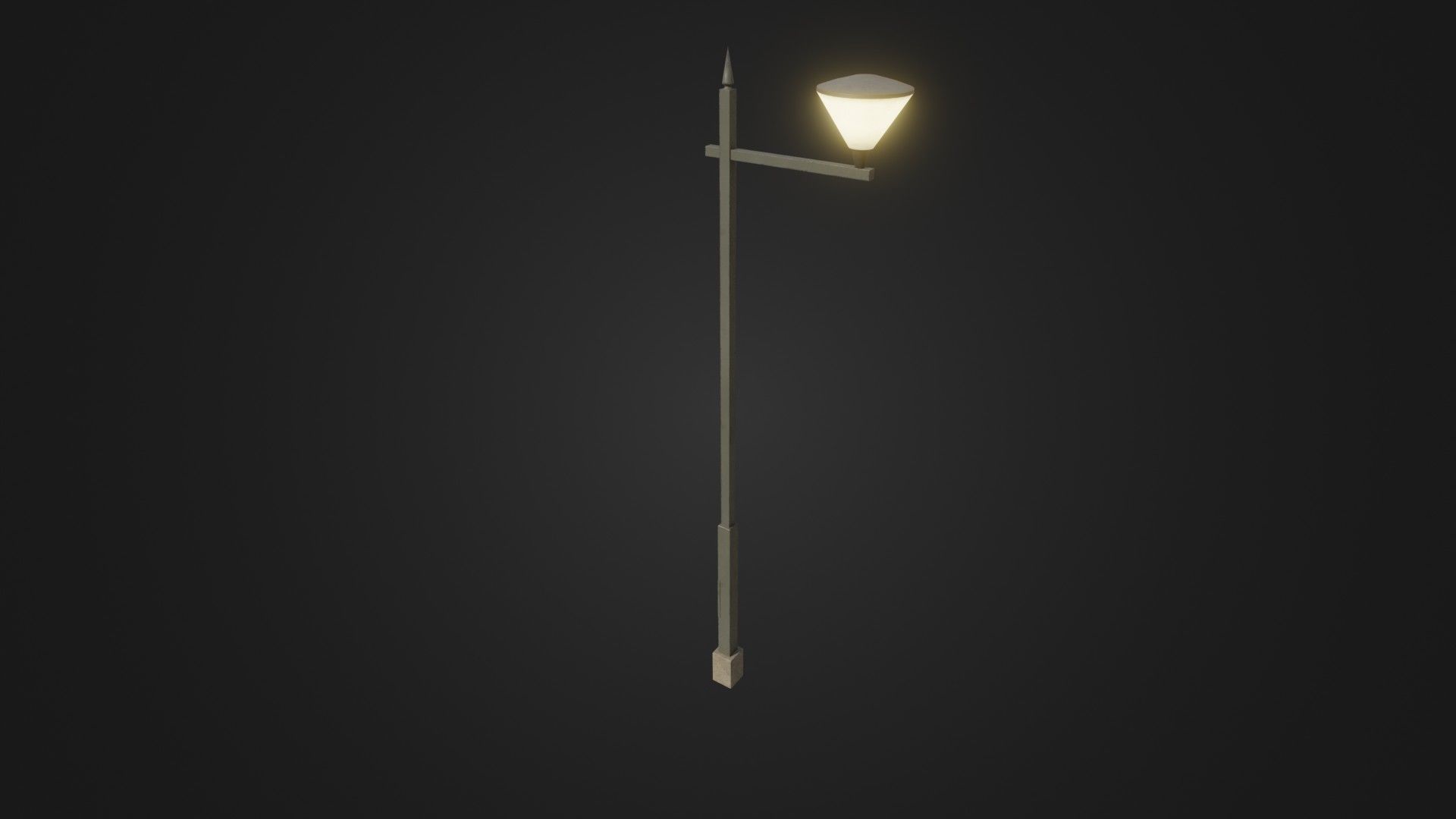 Street Light 25 Low-poly 3D model_39
