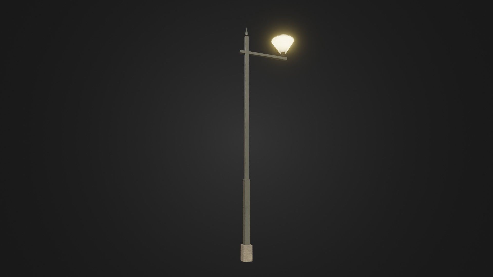 Street Light 25 Low-poly 3D model_5