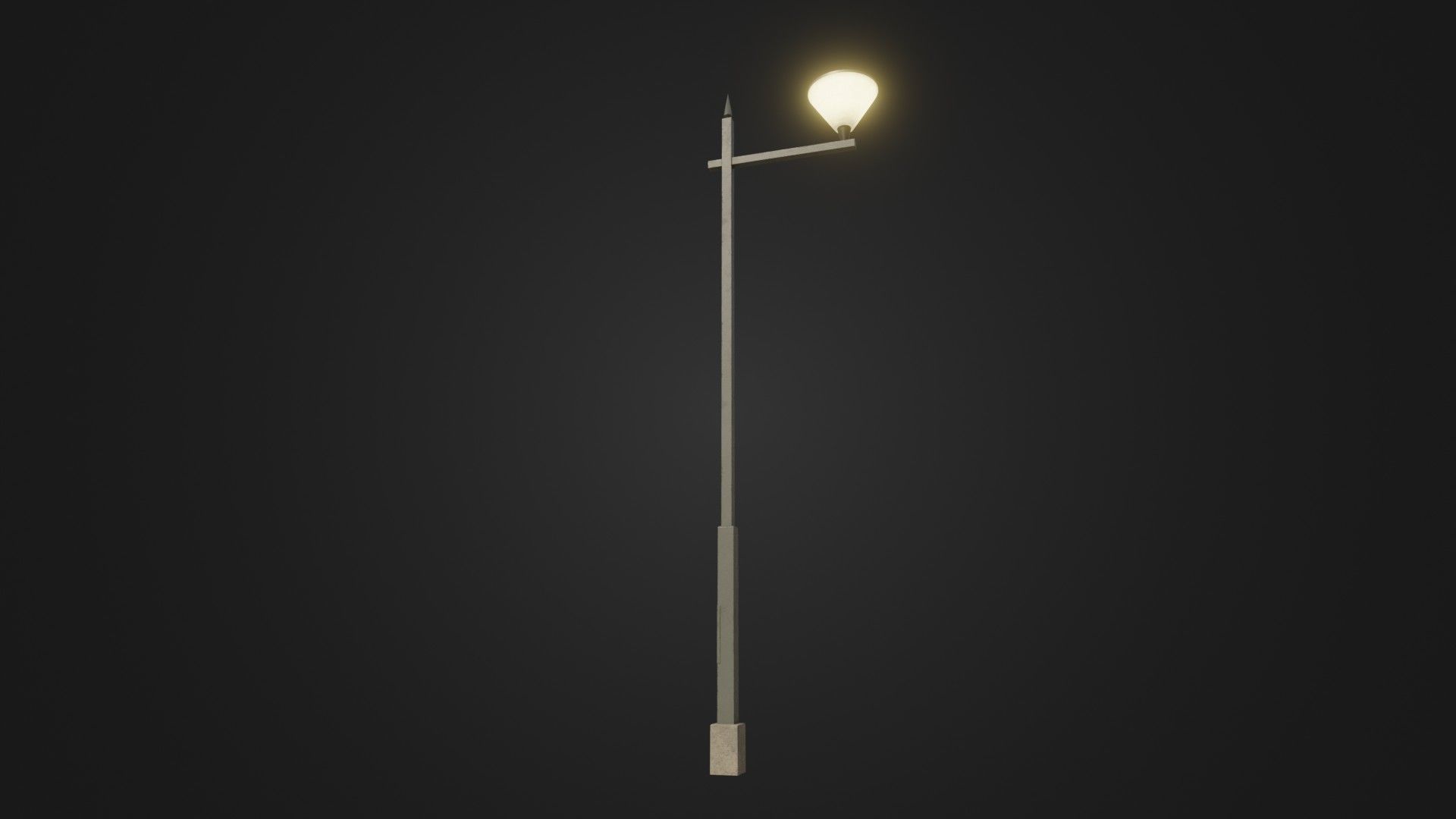 Street Light 25 Low-poly 3D model_1