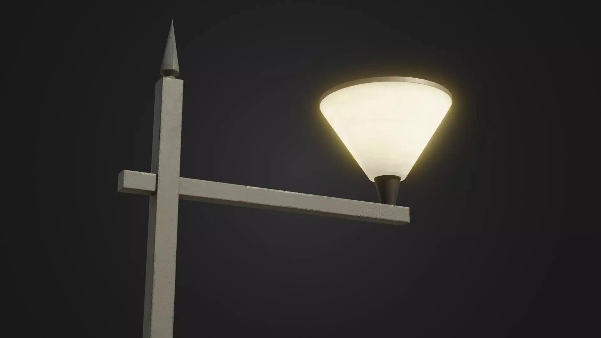 Street Light 25 Low-poly 3D model_0