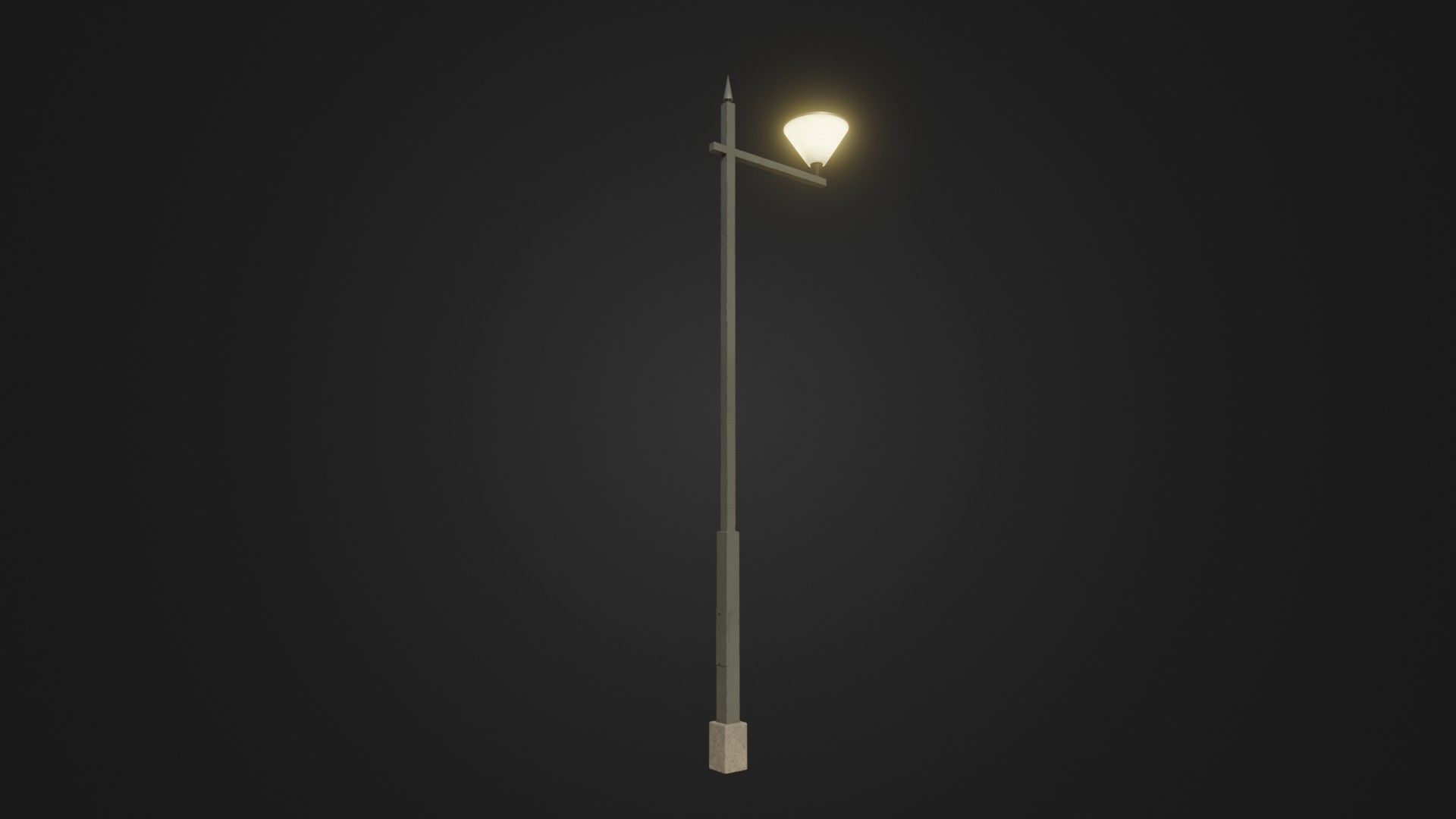Street Light 25 Low-poly 3D model_7