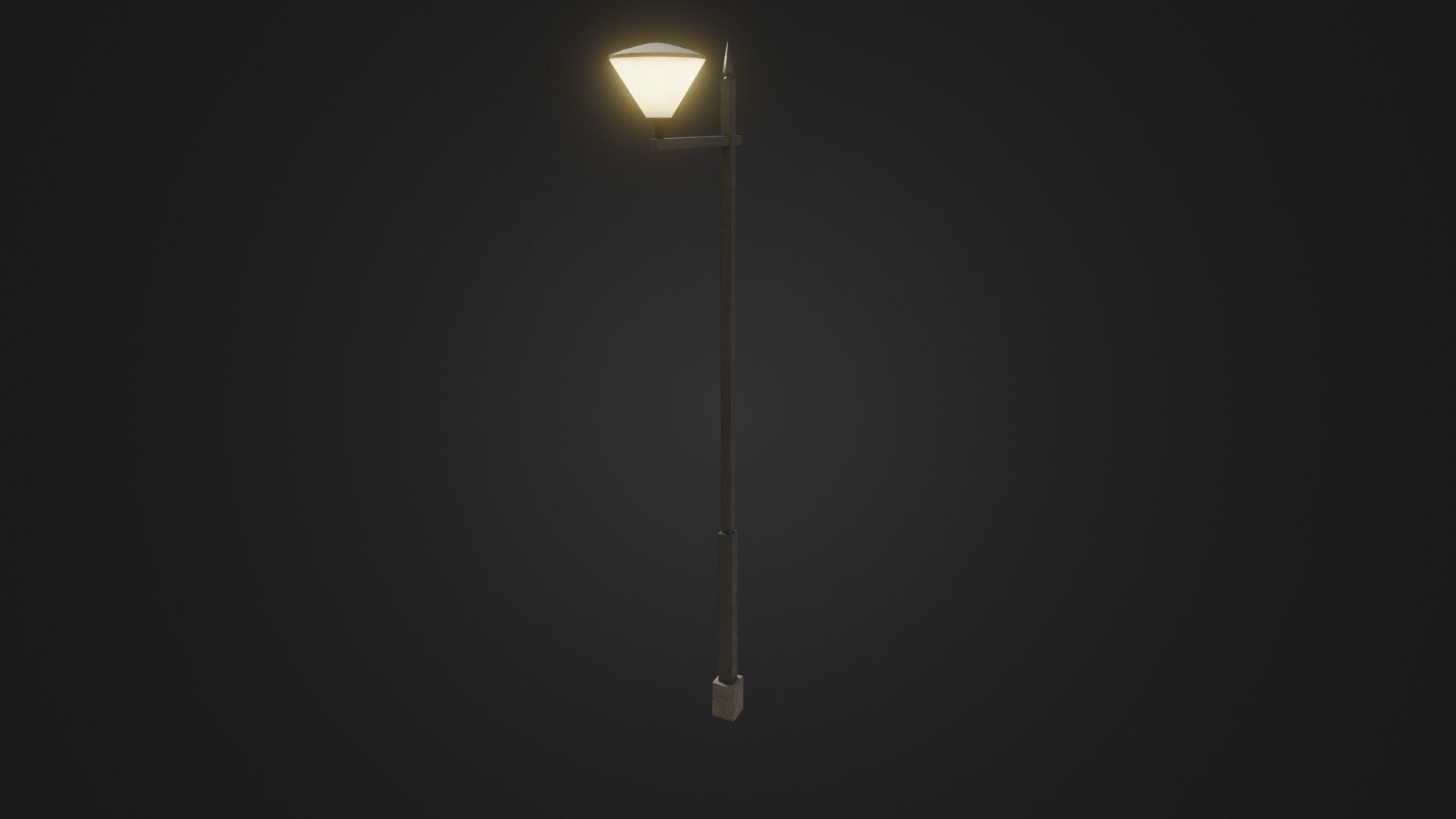 Street Light 25 Low-poly 3D model_30
