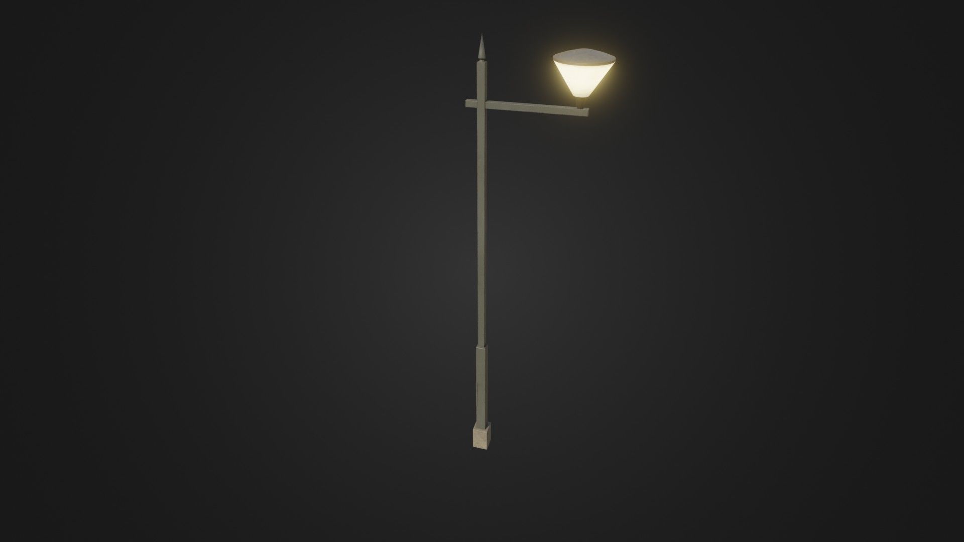 Street Light 25 Low-poly 3D model_41
