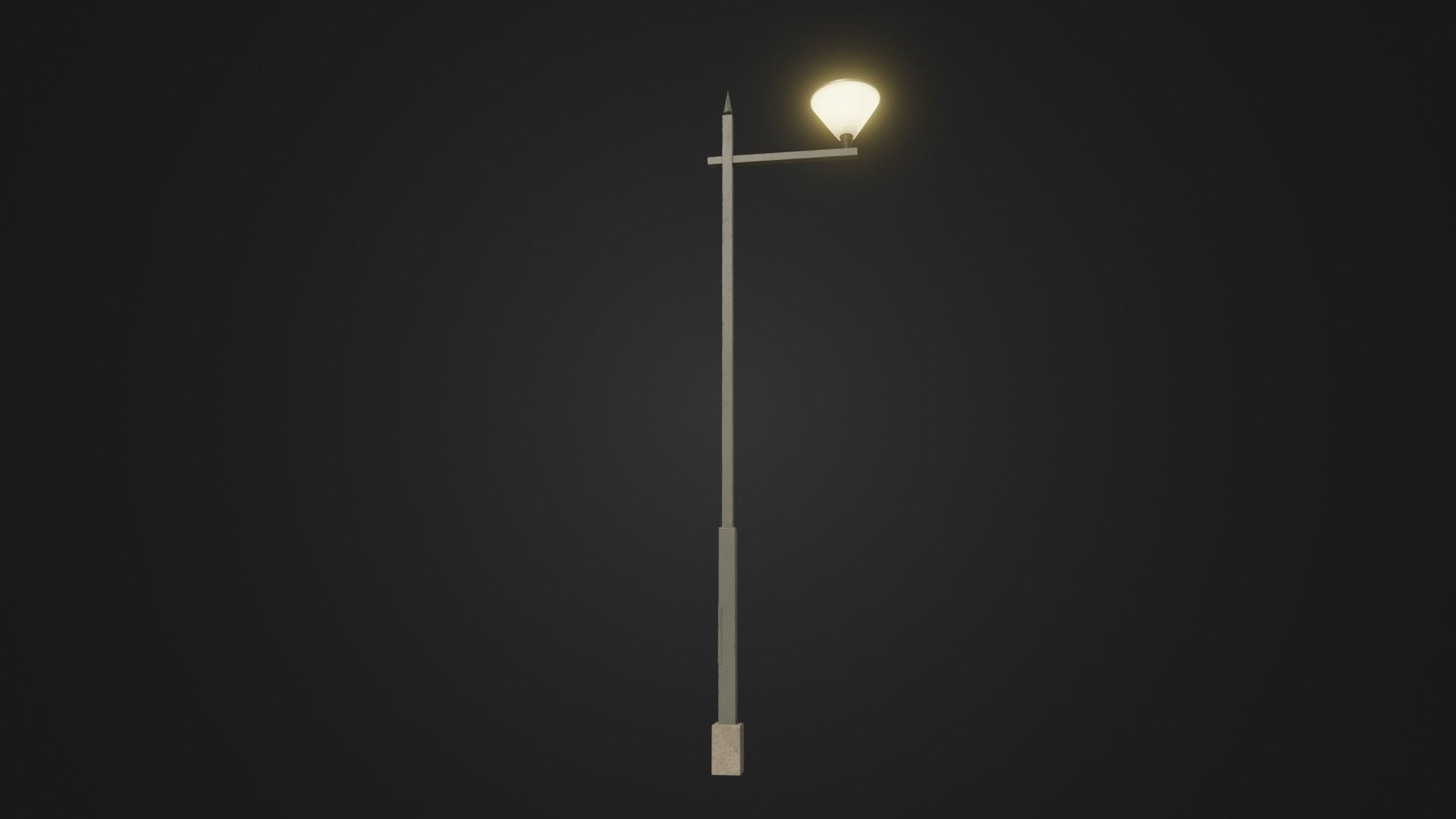 Street Light 25 Low-poly 3D model_2