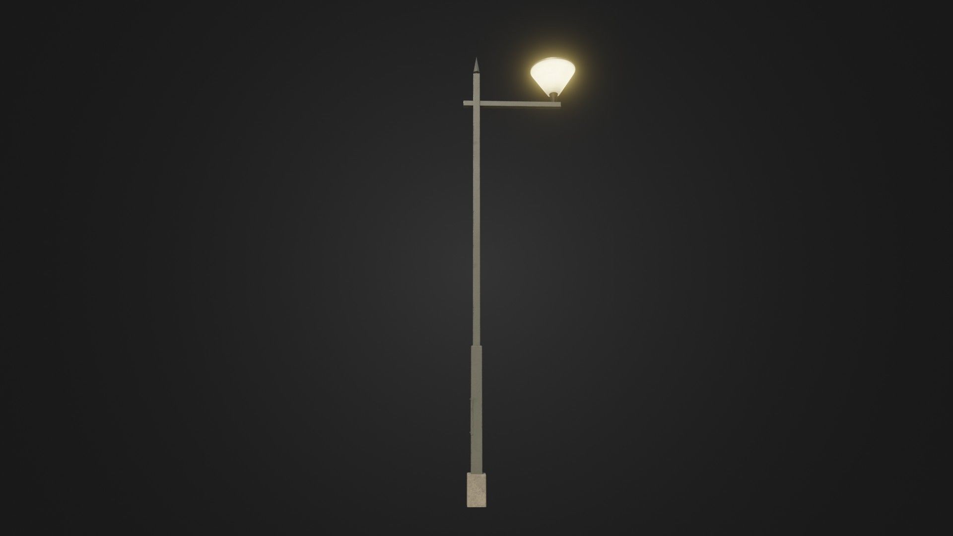 Street Light 25 Low-poly 3D model_3