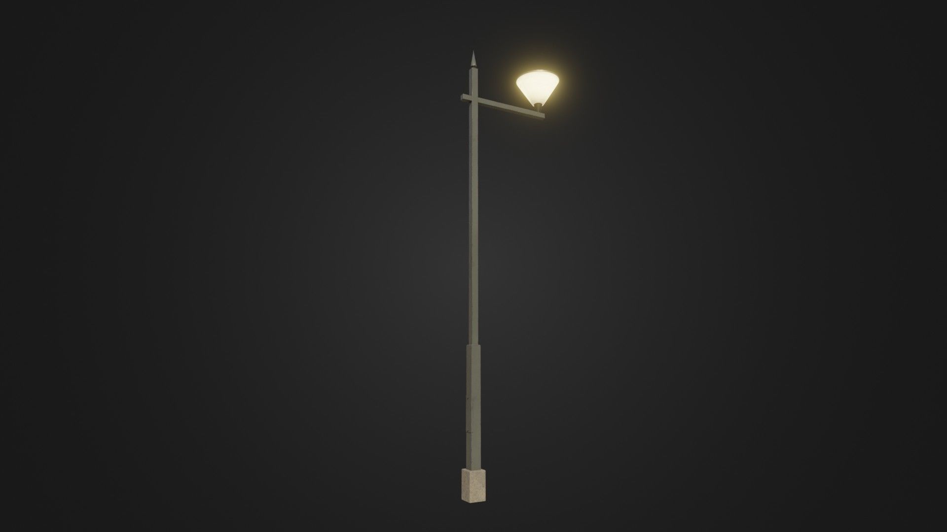 Street Light 25 Low-poly 3D model_6