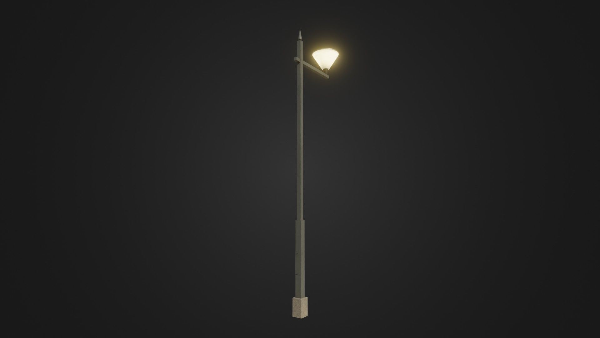Street Light 25 Low-poly 3D model_9