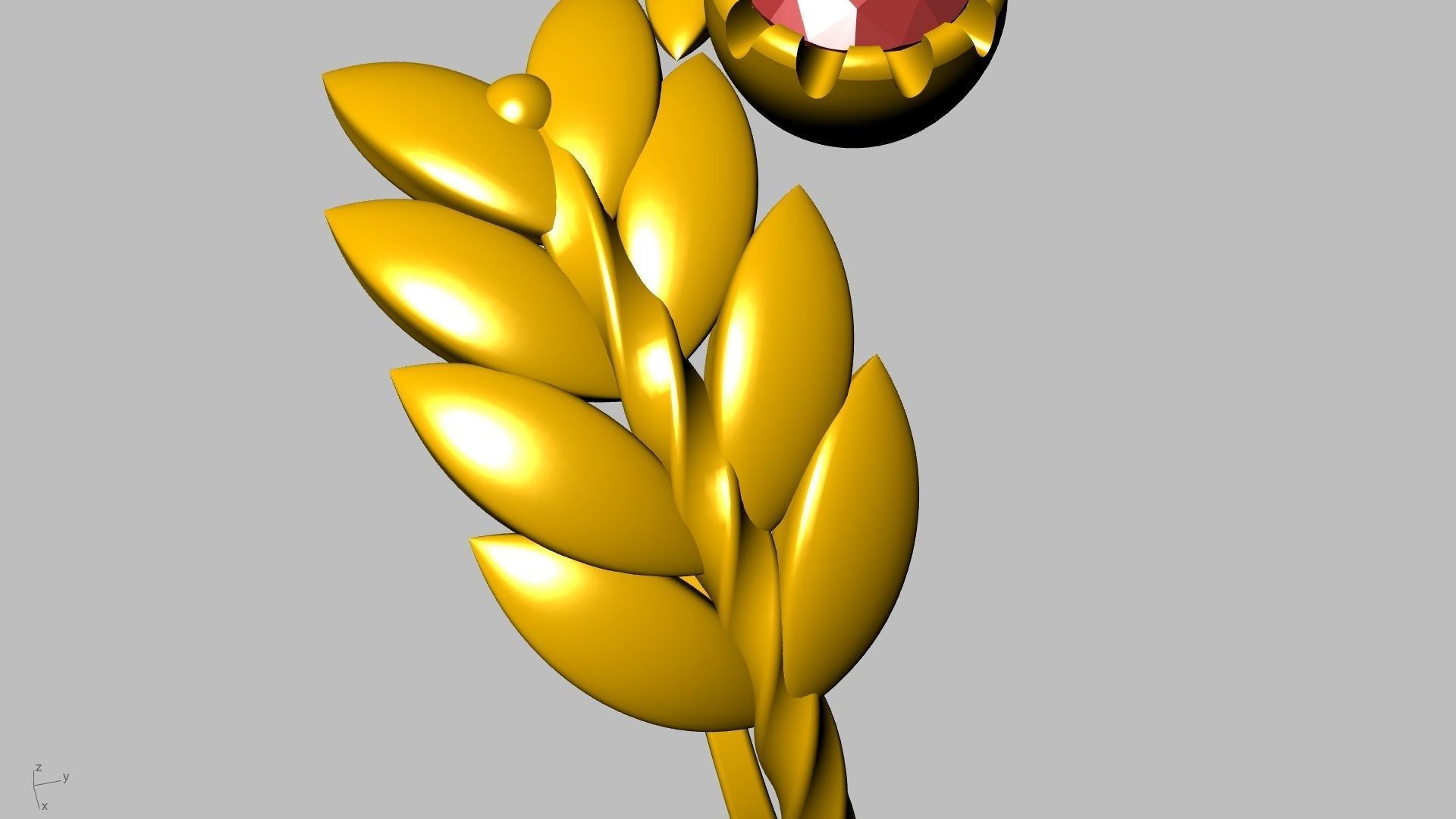 by pass leaf ring stl verified 3D print model_24