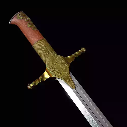 Karabela sabre Low-poly 3D model