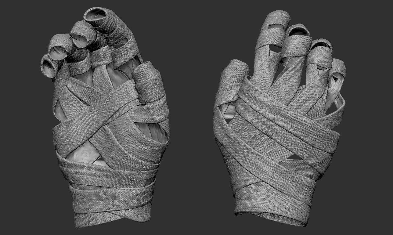 Hand Wraps Doctor Strange Low-poly 3D model_11