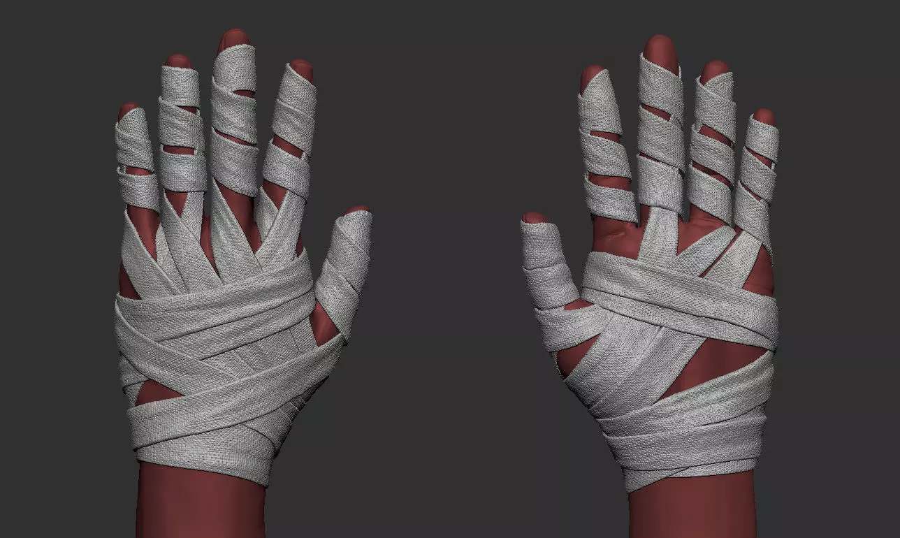 Hand Wraps Doctor Strange Low-poly 3D model_0