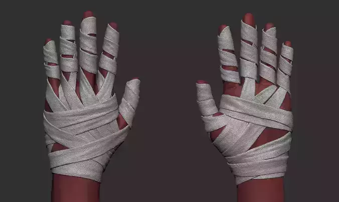 Hand Wraps Doctor Strange Low-poly 3D model