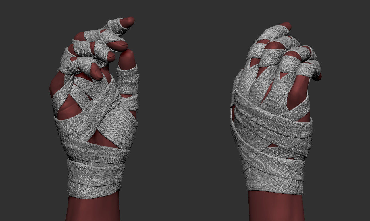 Hand Wraps Doctor Strange Low-poly 3D model_3
