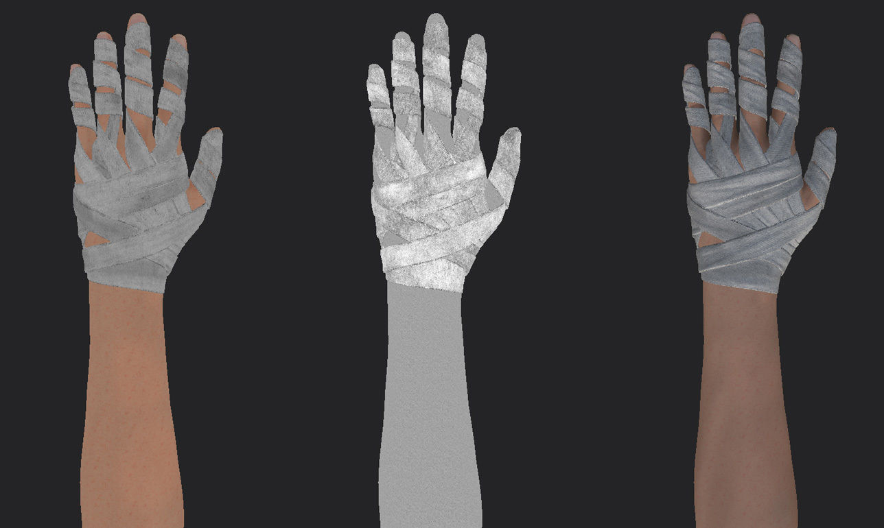 Hand Wraps Doctor Strange Low-poly 3D model_8