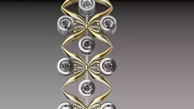 bangle diamond butterfly stl verified 