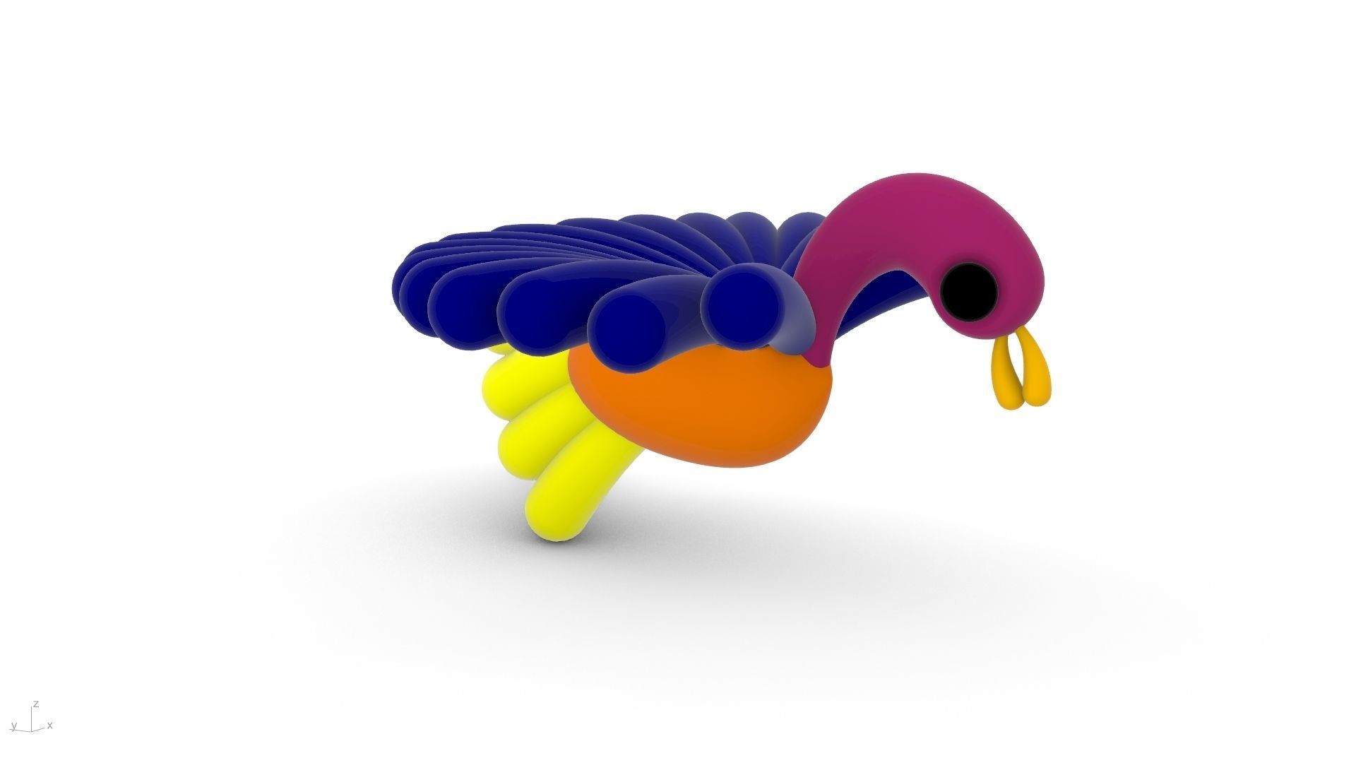 bird toy stl verified 3D print model_9