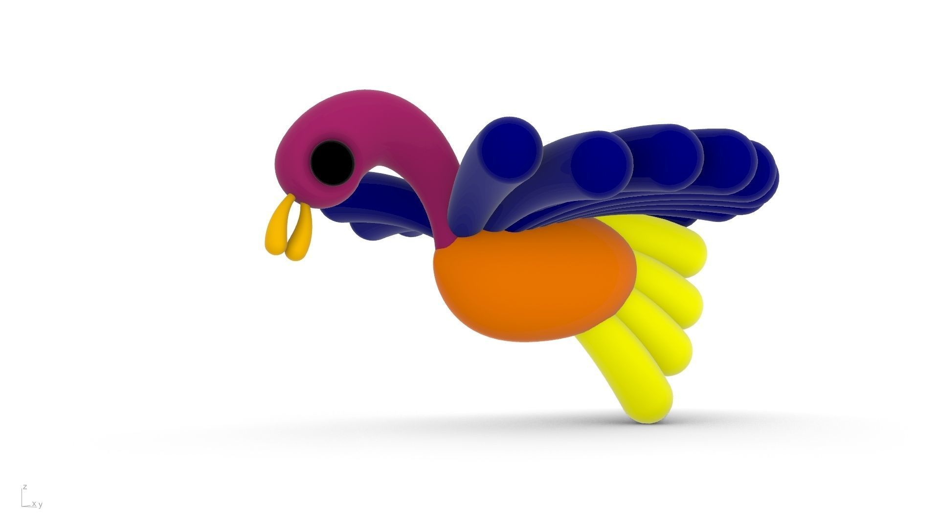 bird toy stl verified 3D print model_5