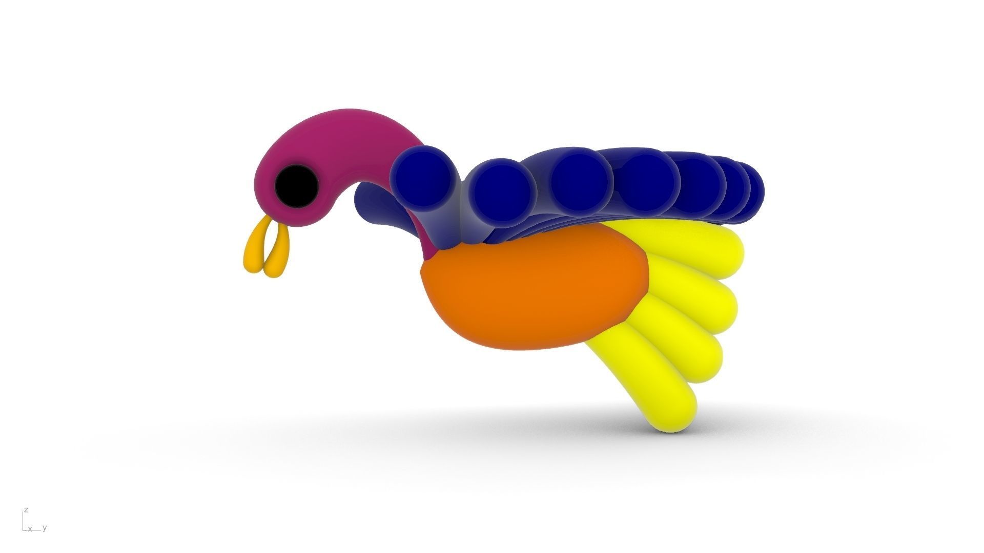 bird toy stl verified 3D print model_2