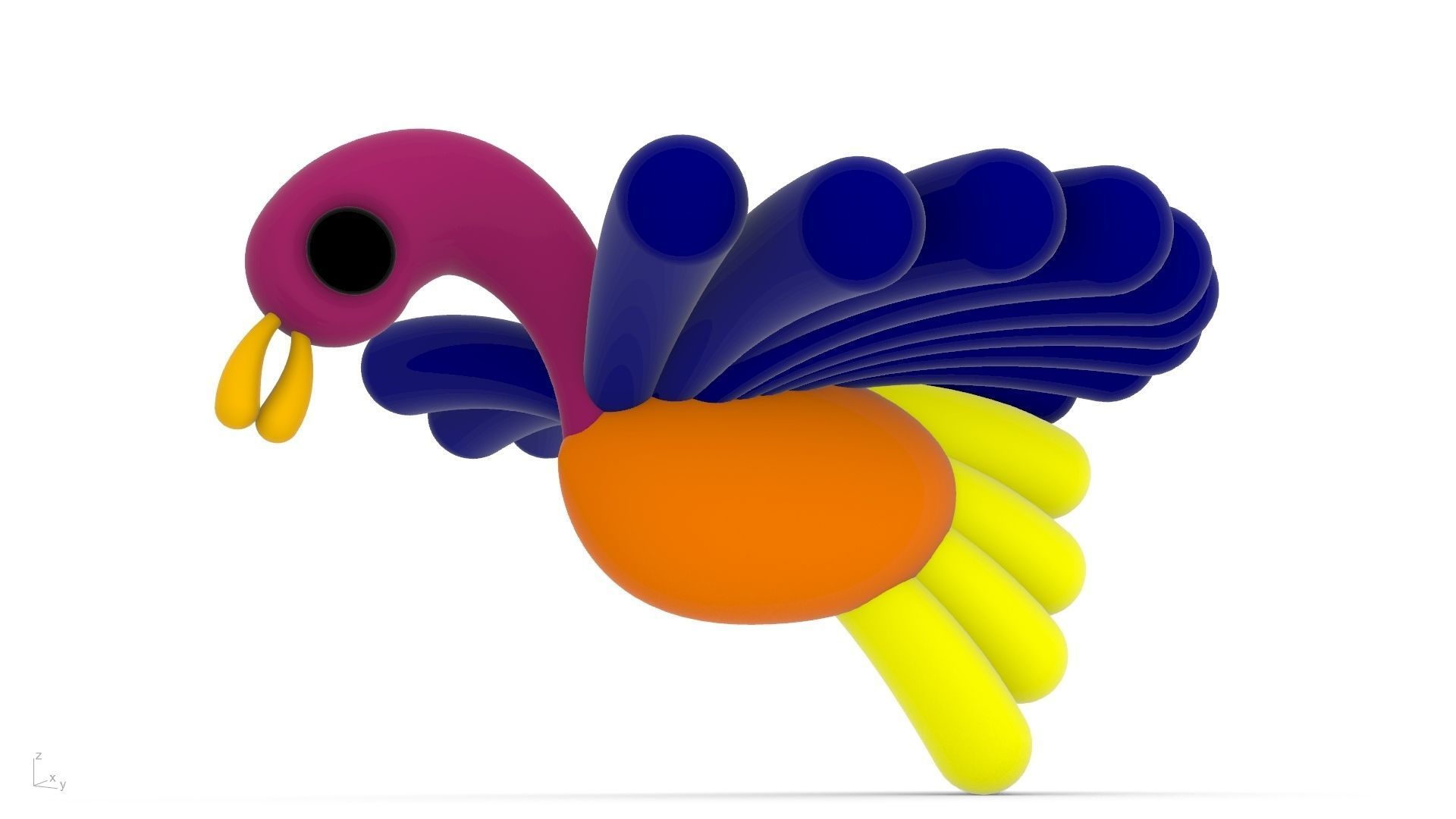 bird toy stl verified 3D print model_12