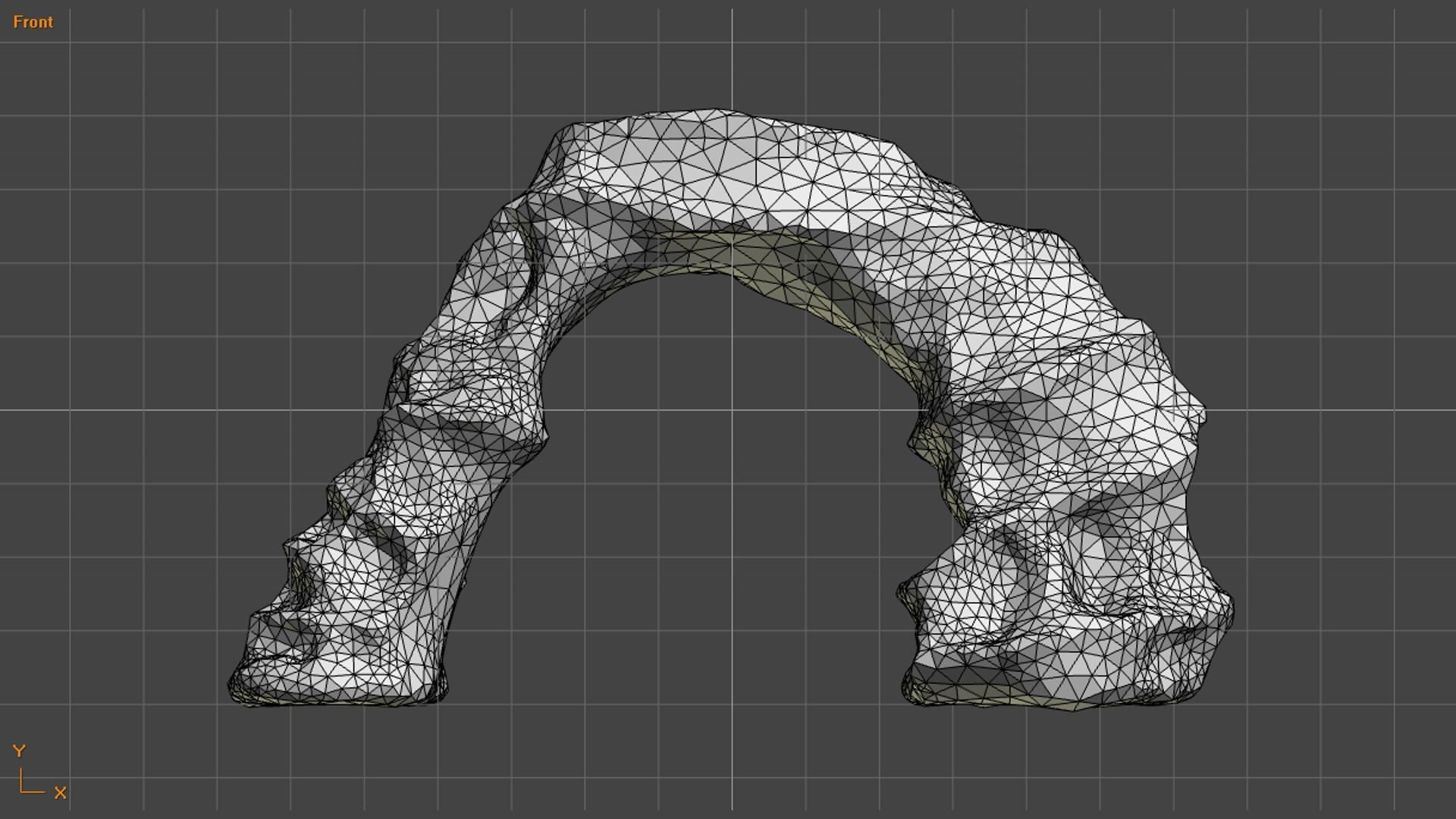 Small Stone Arch Free low-poly 3D model_10