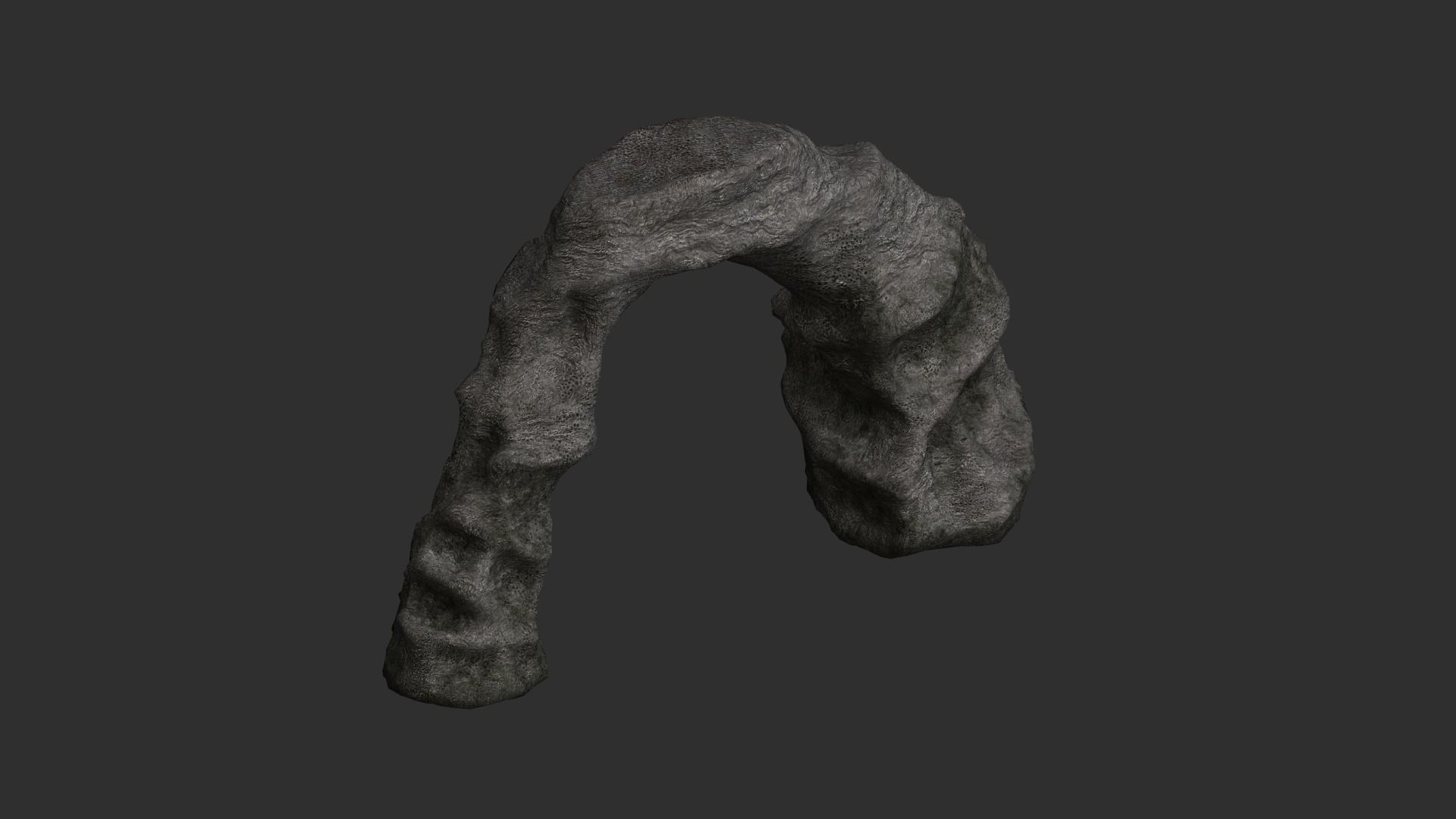 Small Stone Arch Free low-poly 3D model_2