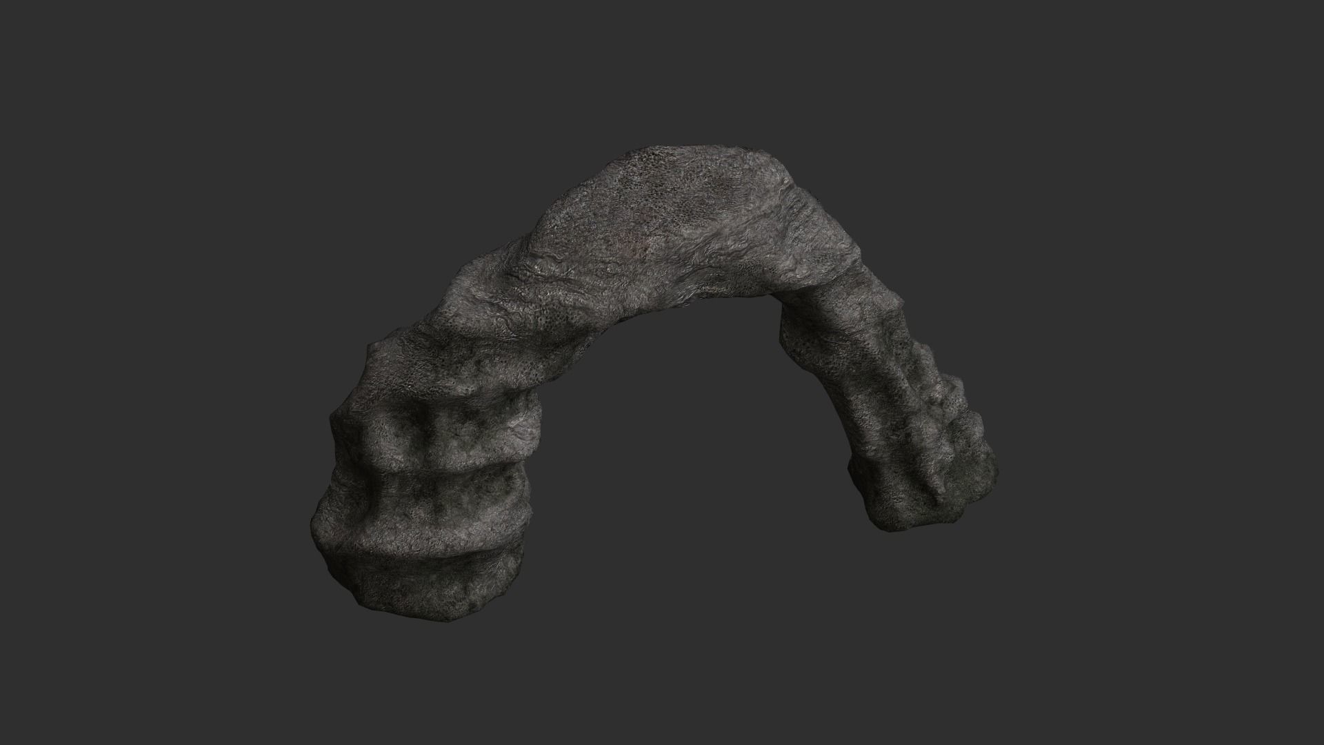 Small Stone Arch Free low-poly 3D model_3