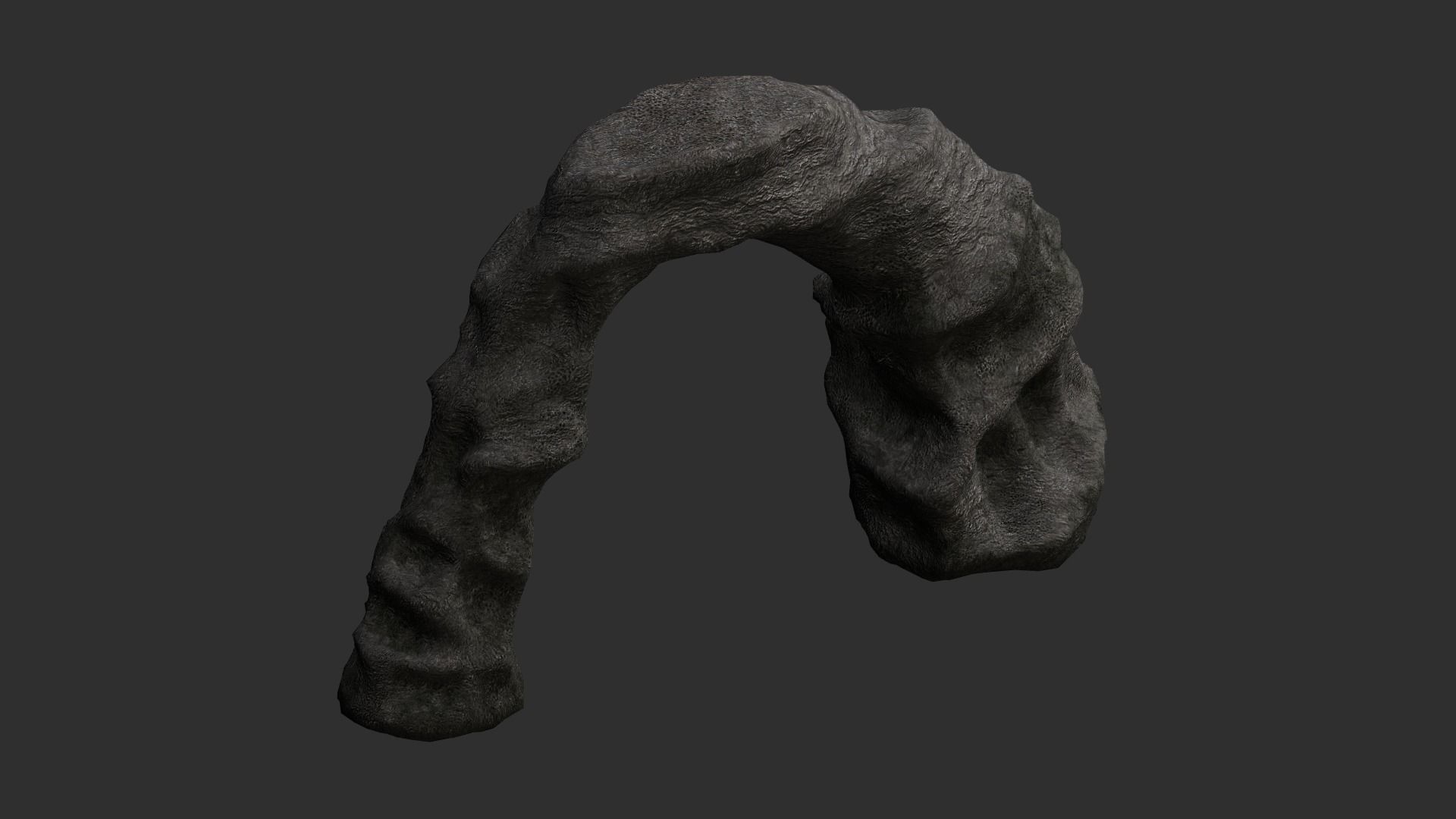 Small Stone Arch Free low-poly 3D model_5