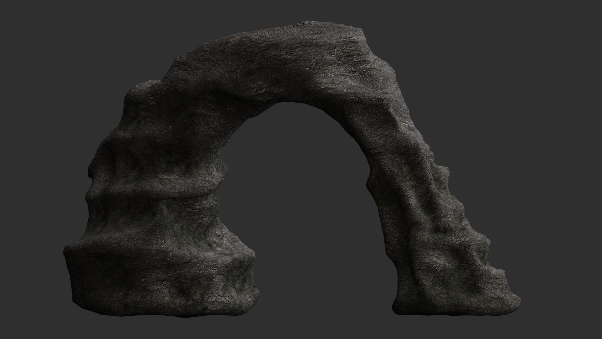 Small Stone Arch Free low-poly 3D model_7