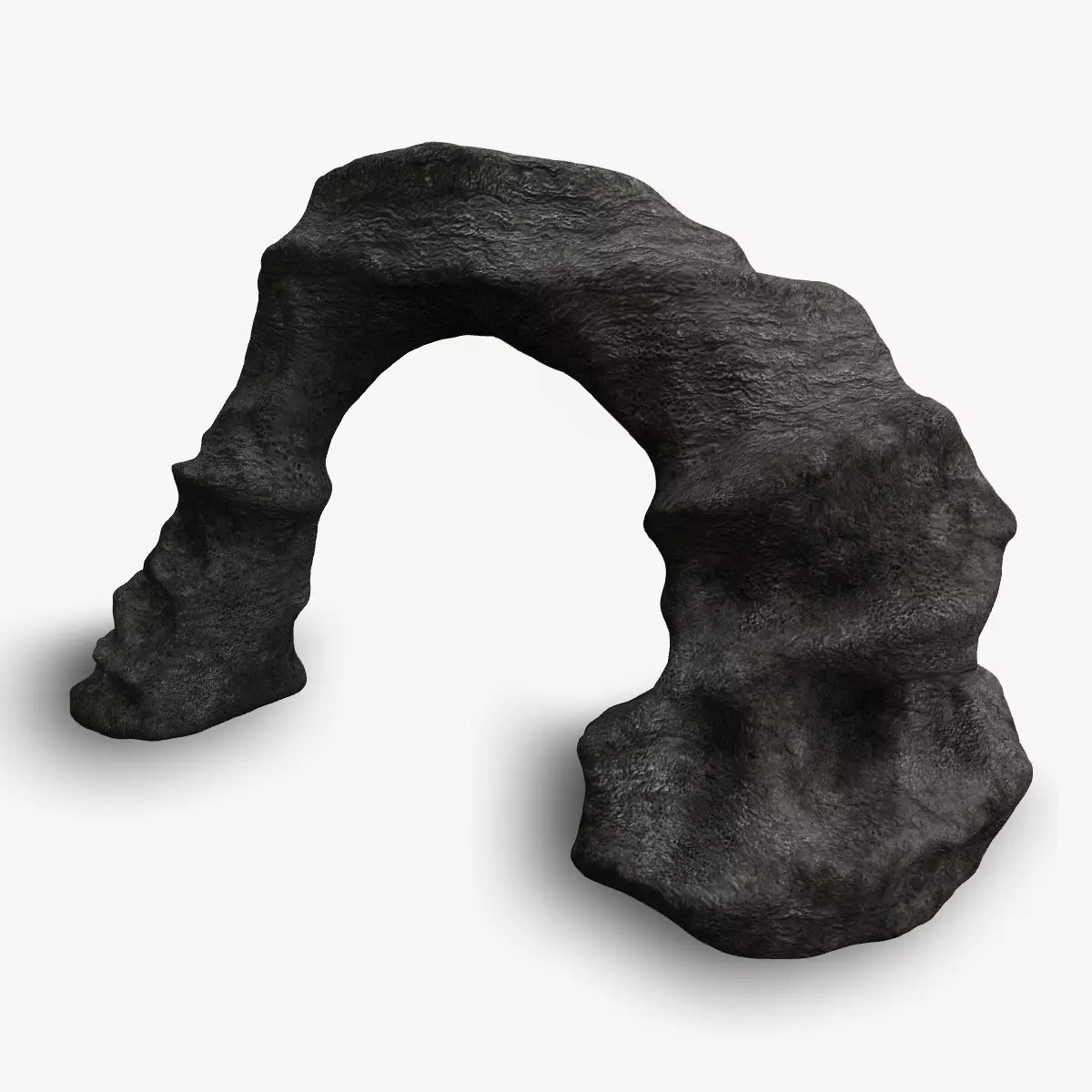Small Stone Arch Free low-poly 3D model_0