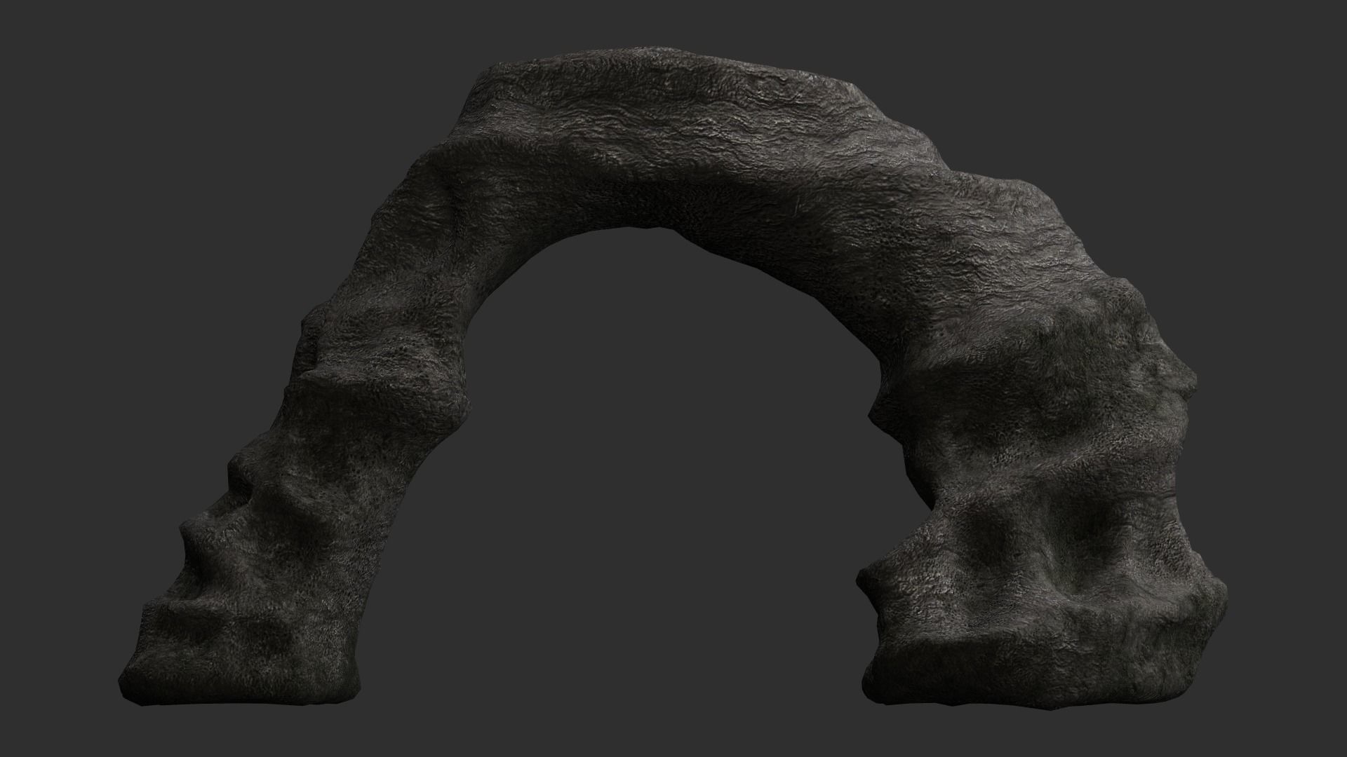 Small Stone Arch Free low-poly 3D model_6