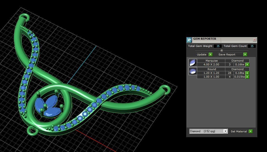 Pendant 0046 3D print model_6