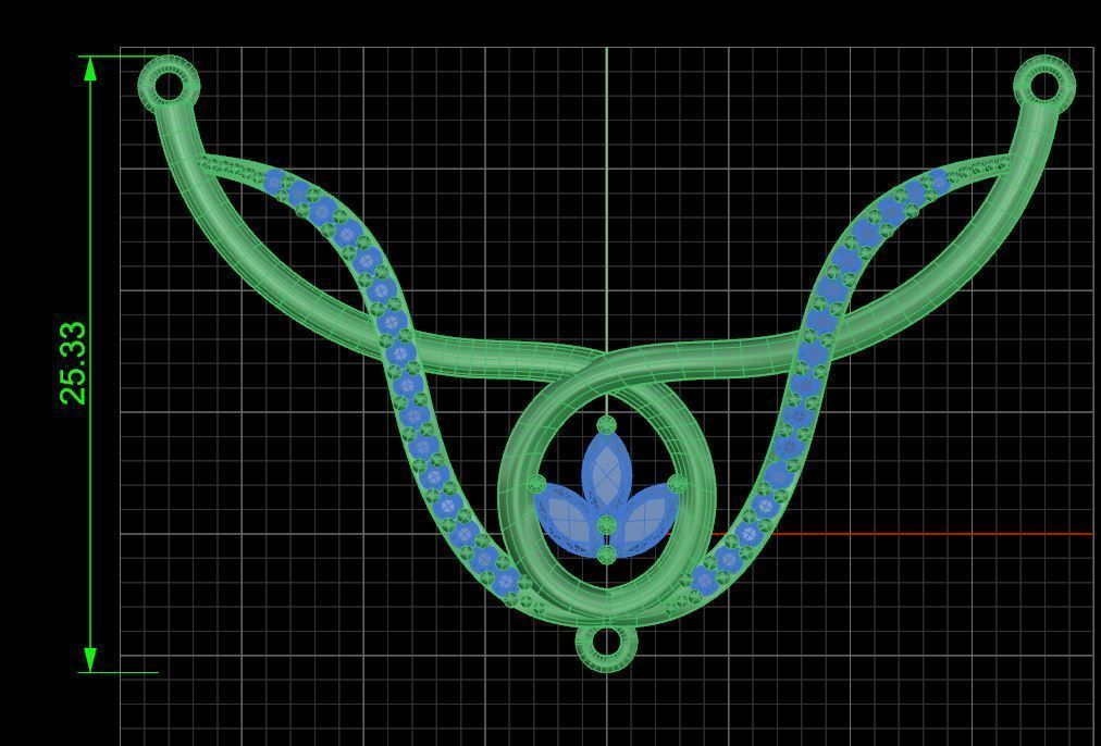 Pendant 0046 3D print model_3