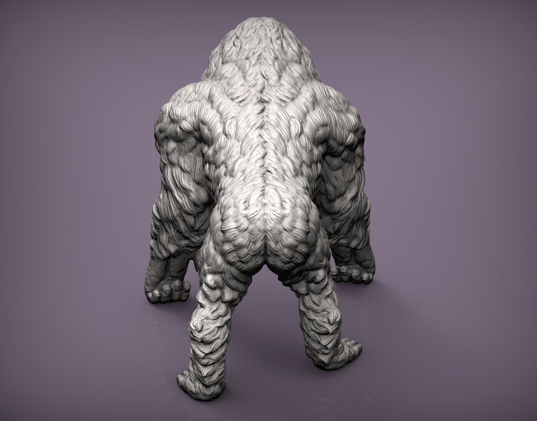Orangutan 3D print model_6