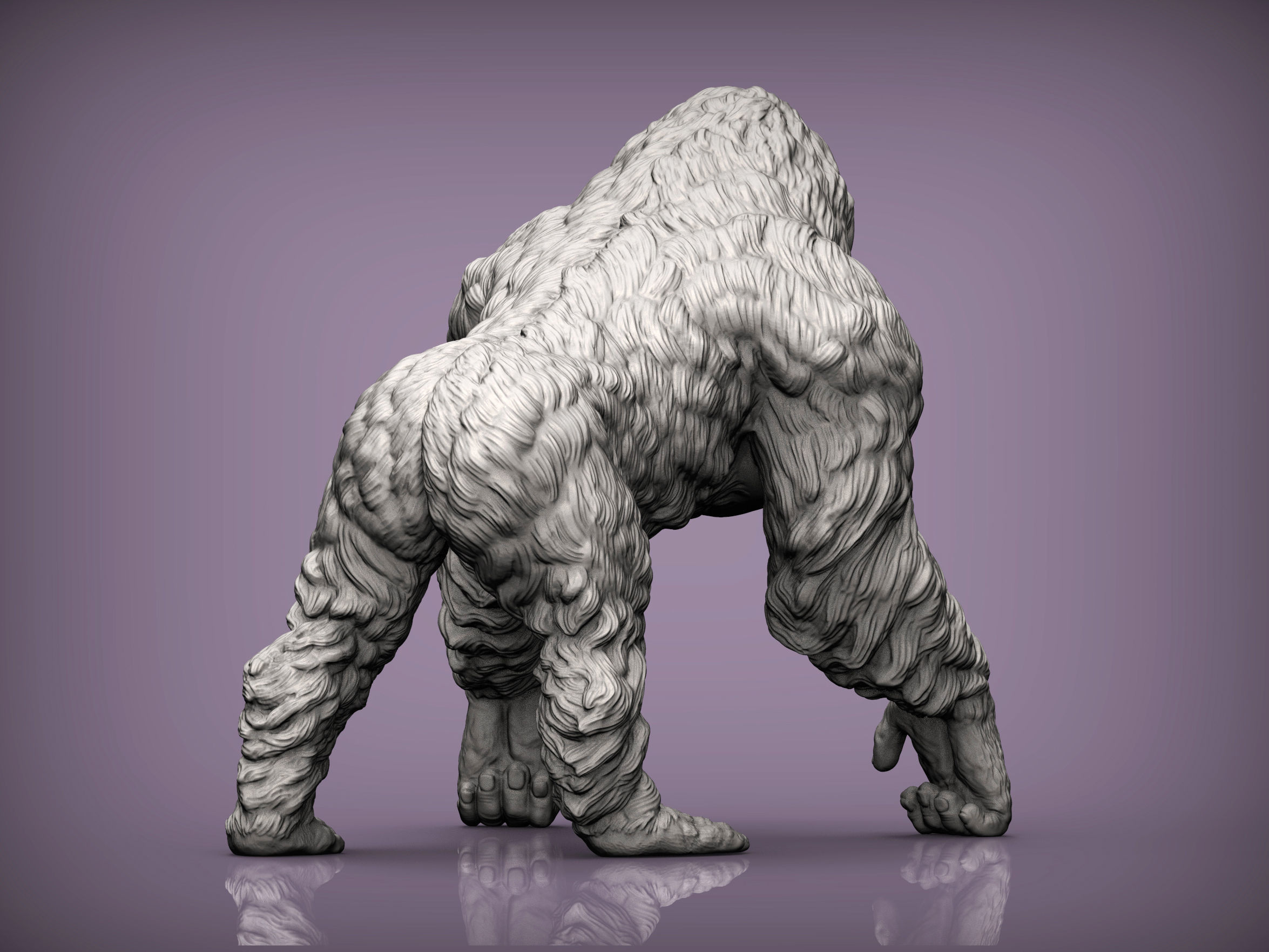 Orangutan 3D print model_2