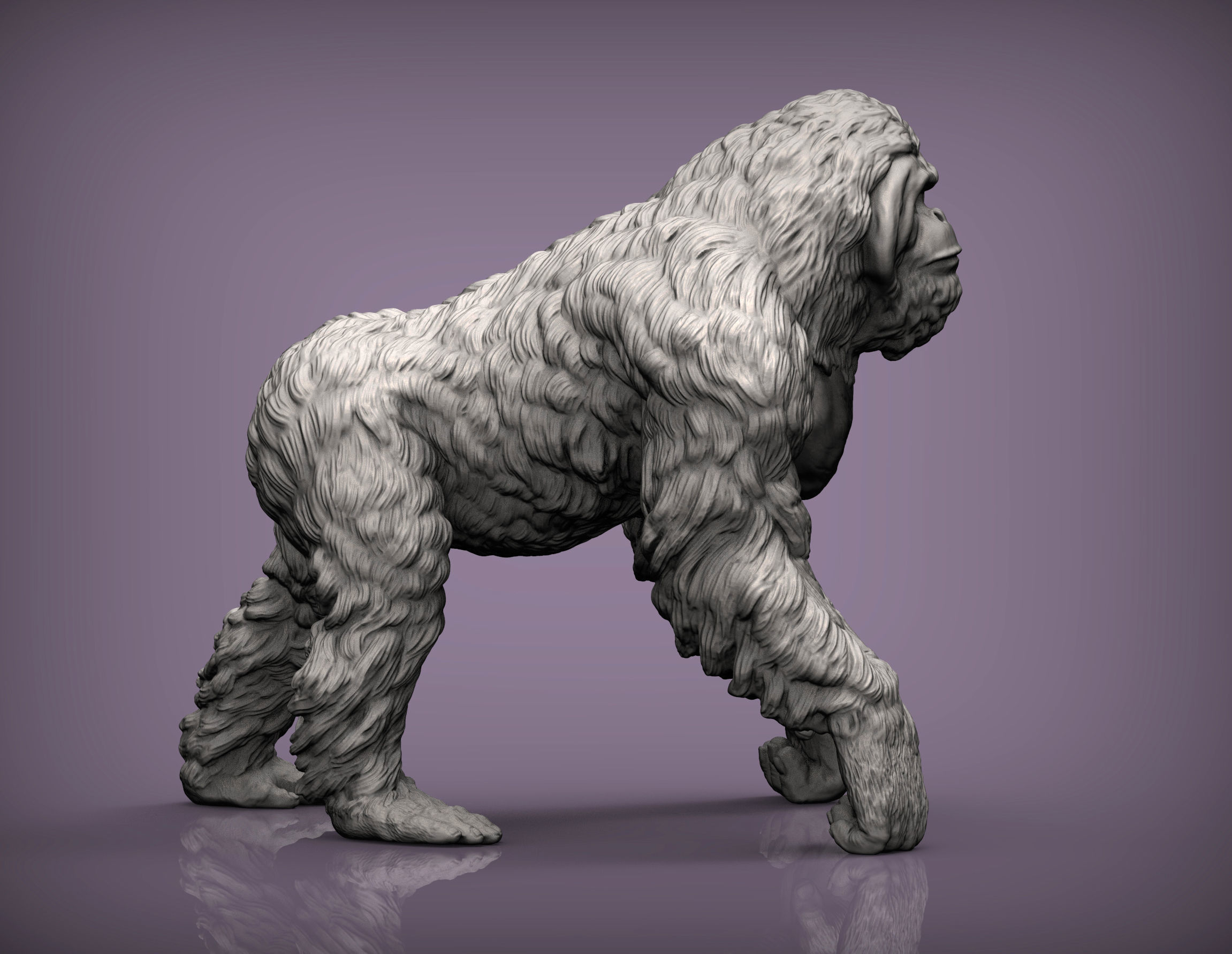 Orangutan 3D print model_5