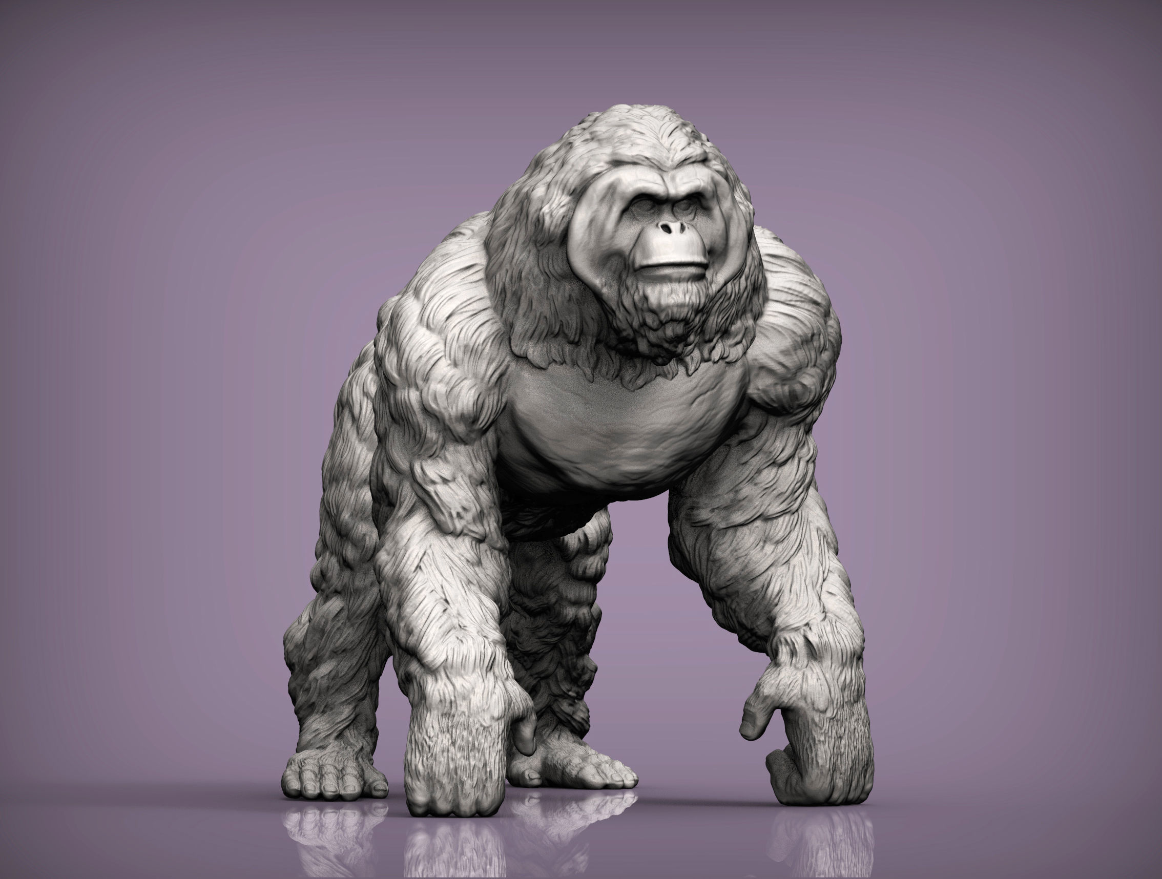 Orangutan 3D print model_7