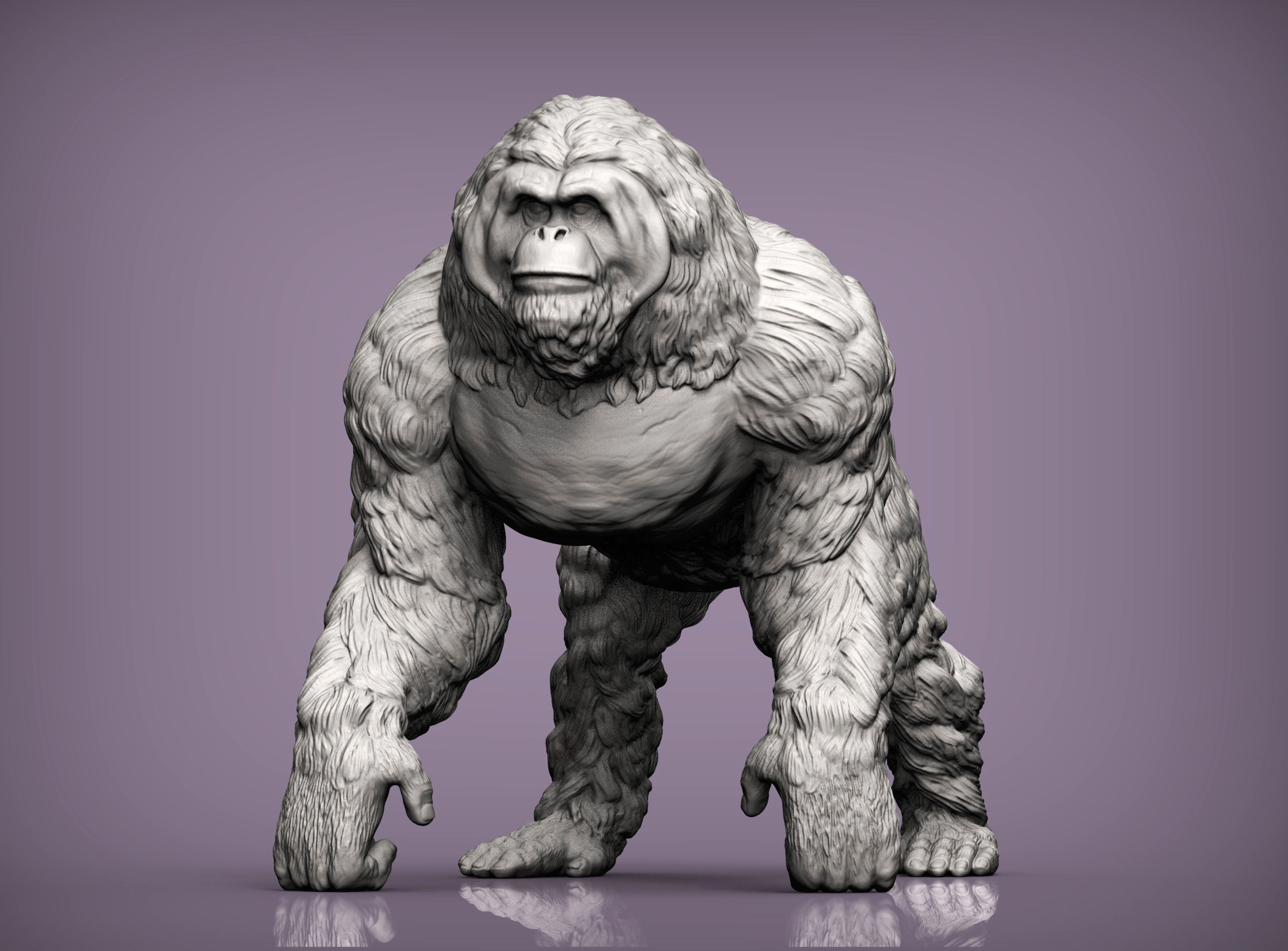 Orangutan 3D print model_4