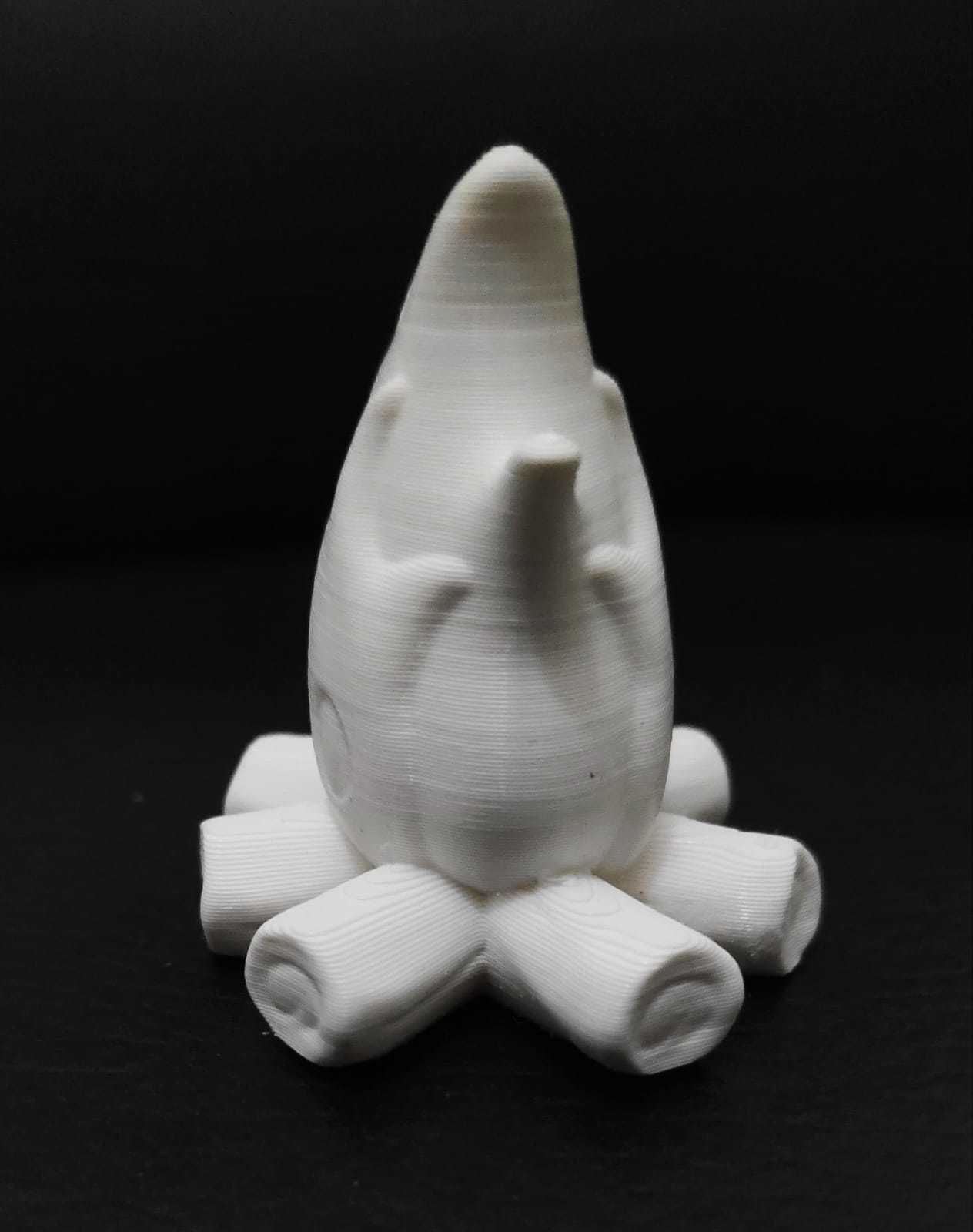 Campfire fireball 3D print model_4