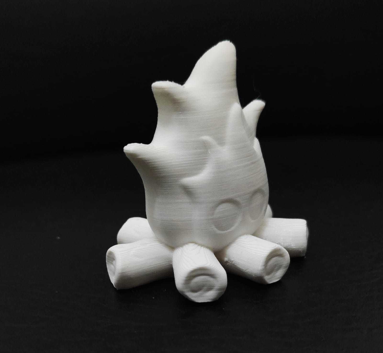 Campfire fireball 3D print model_10