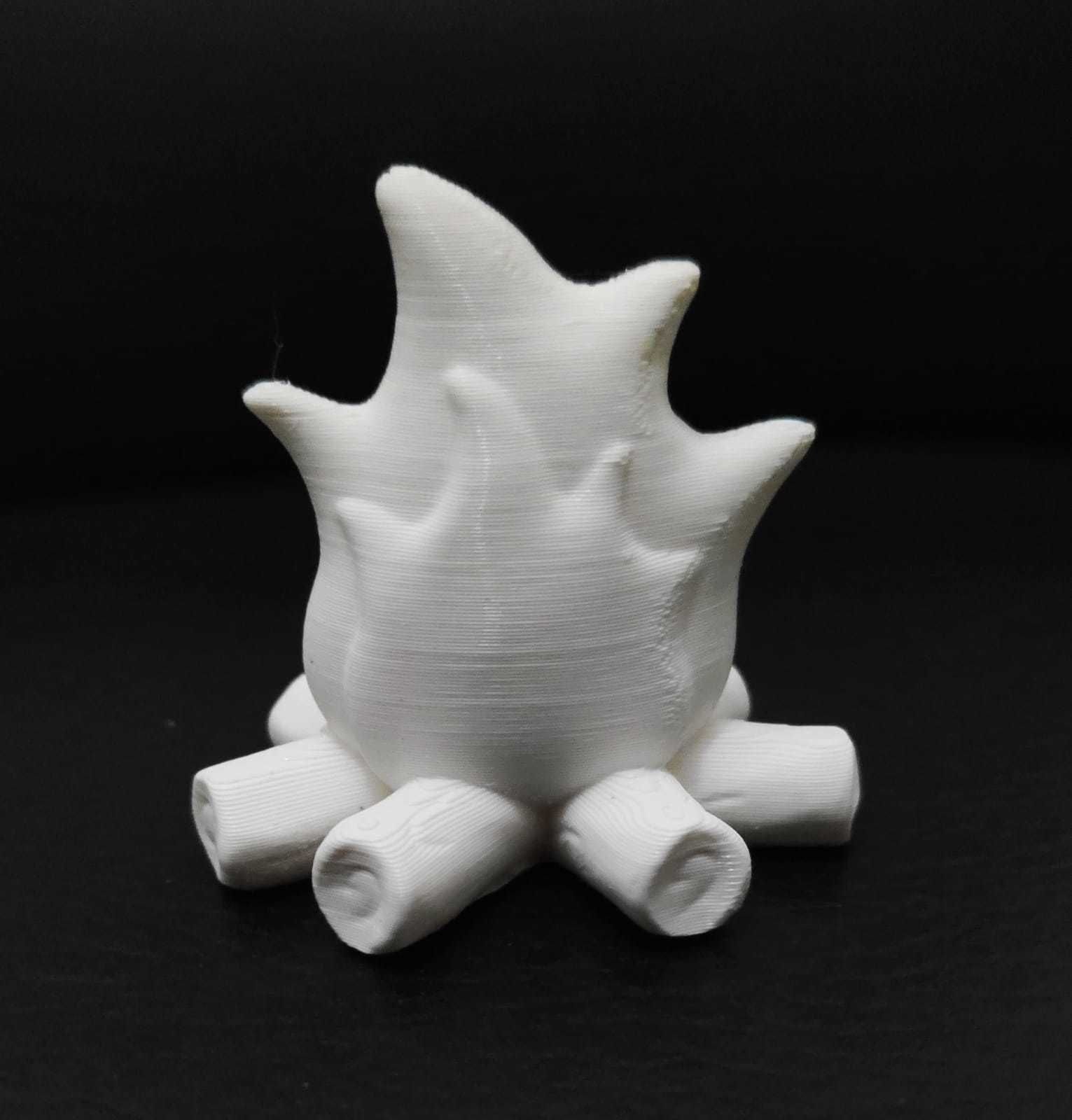 Campfire fireball 3D print model_5