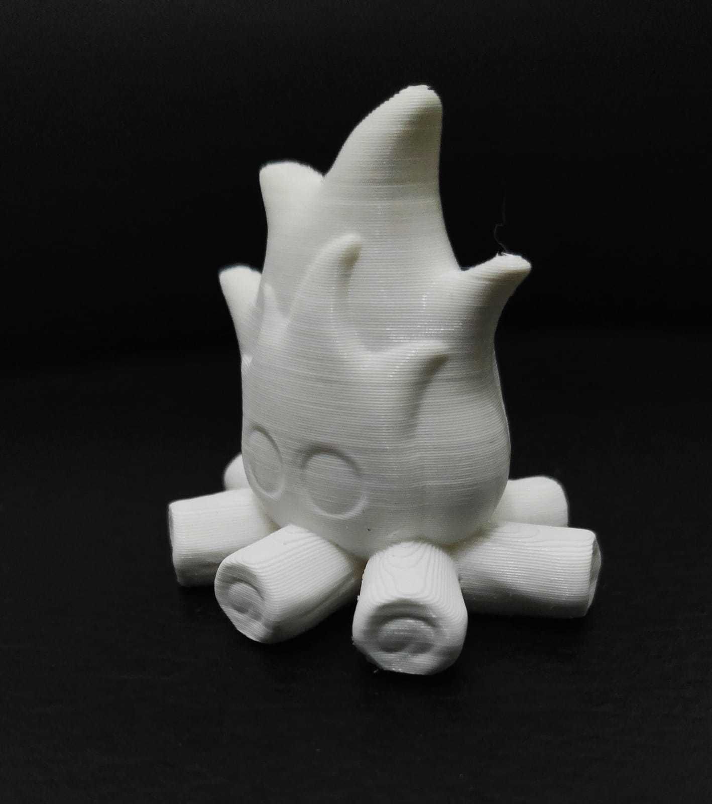 Campfire fireball 3D print model_9