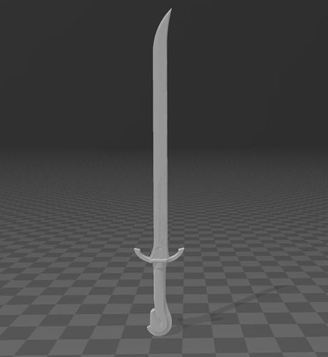 The Lord Of The Rings - The Rings Of Power - Rohan Sword  3D print model